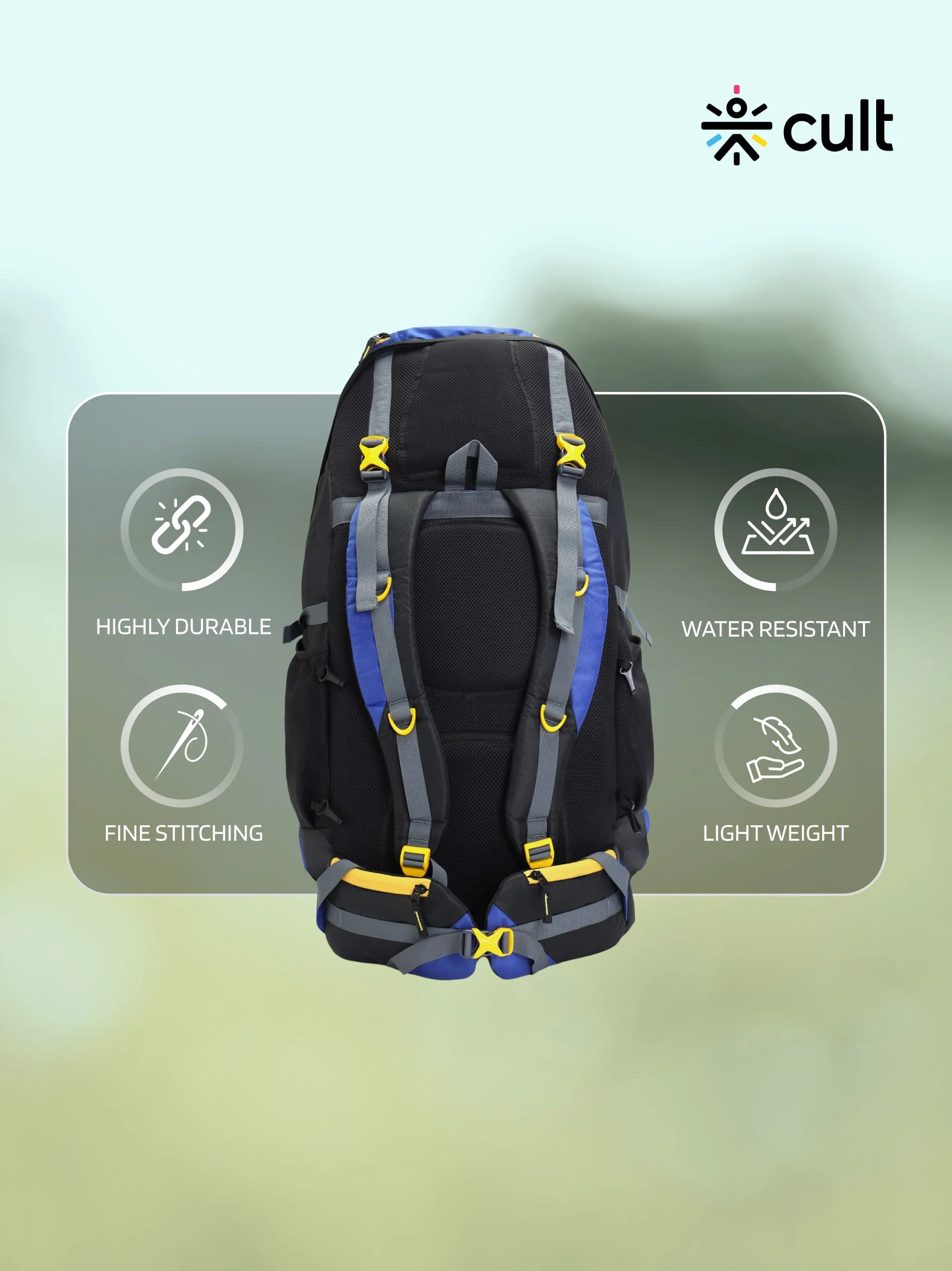 Travel Rucksack 95 L Blue - Image 5