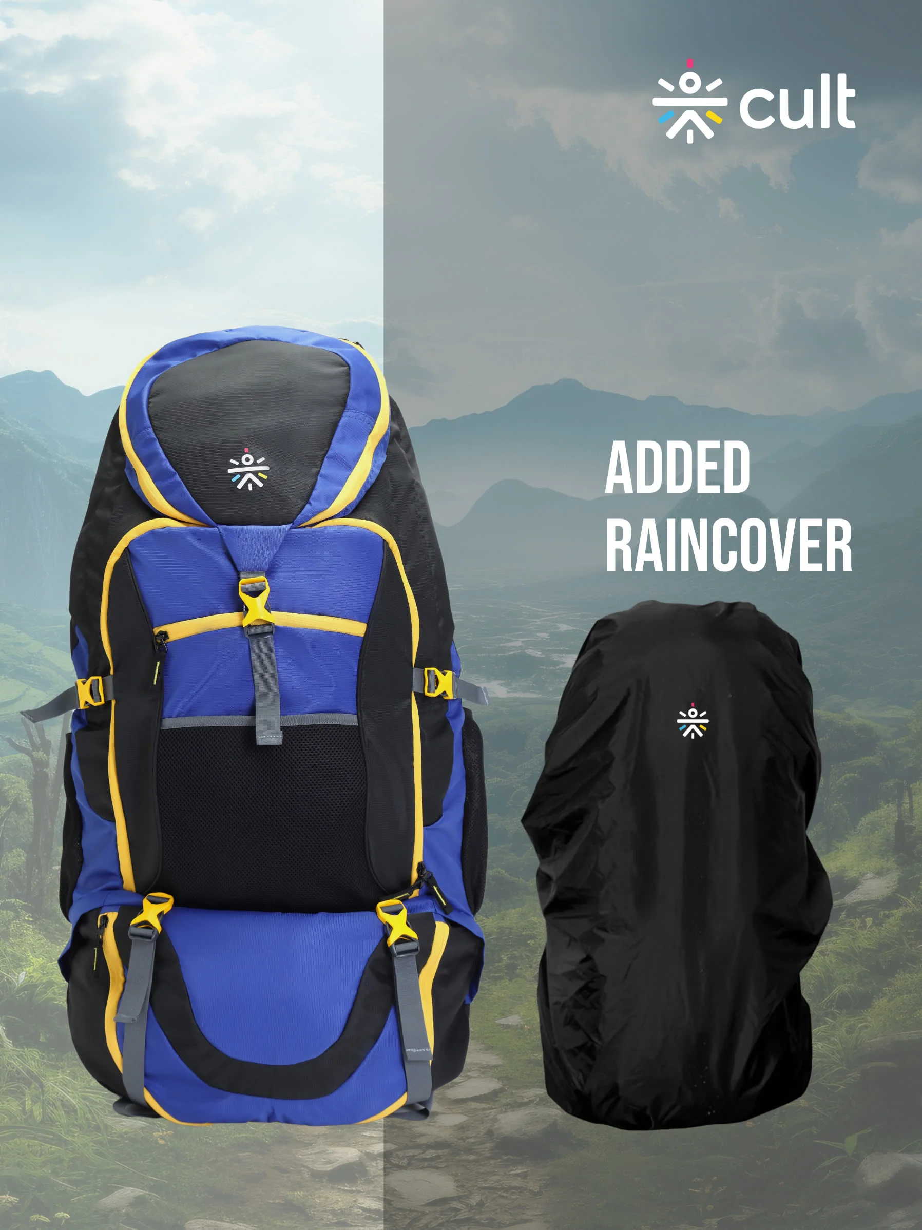Travel Rucksack 95 L Blue - Image 6