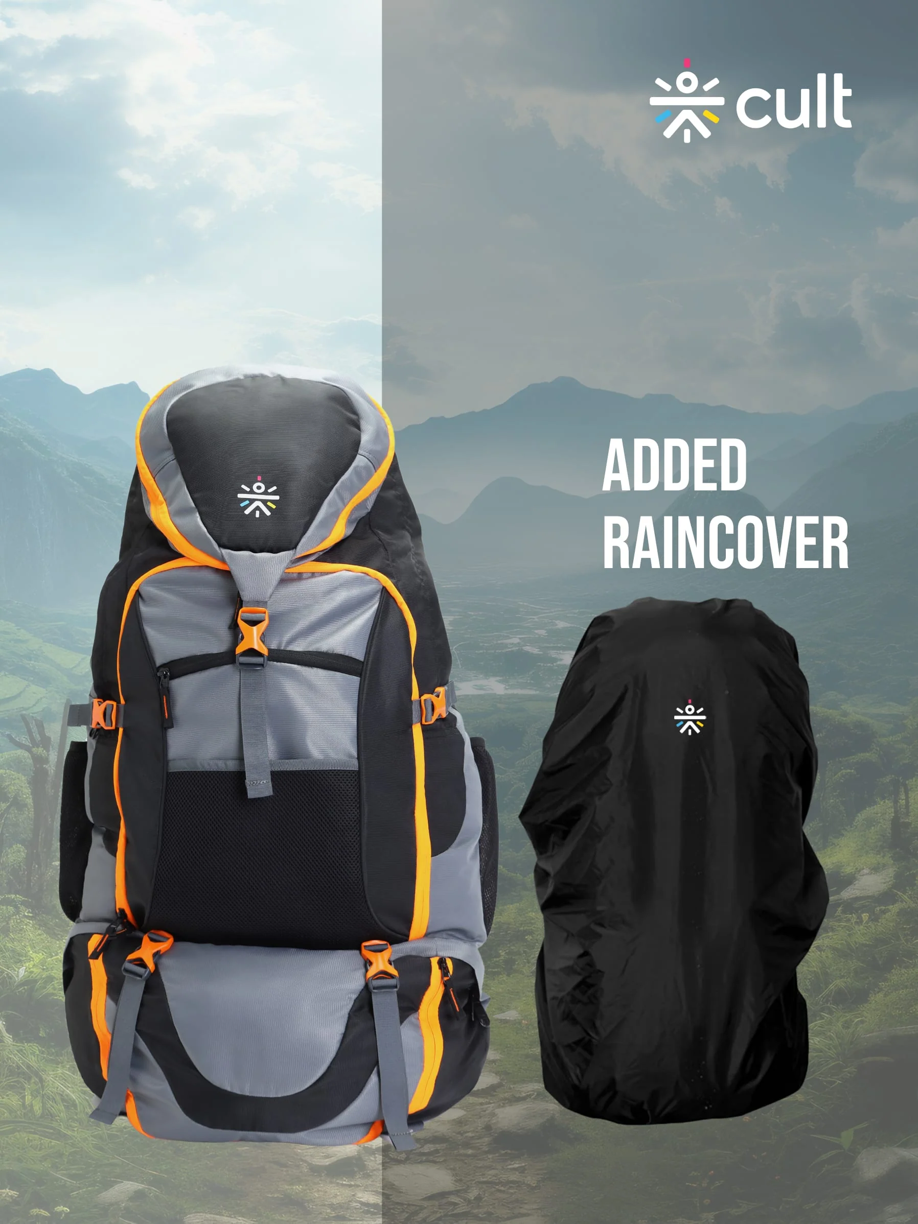 Travel Rucksack 95 L Grey - Image 6