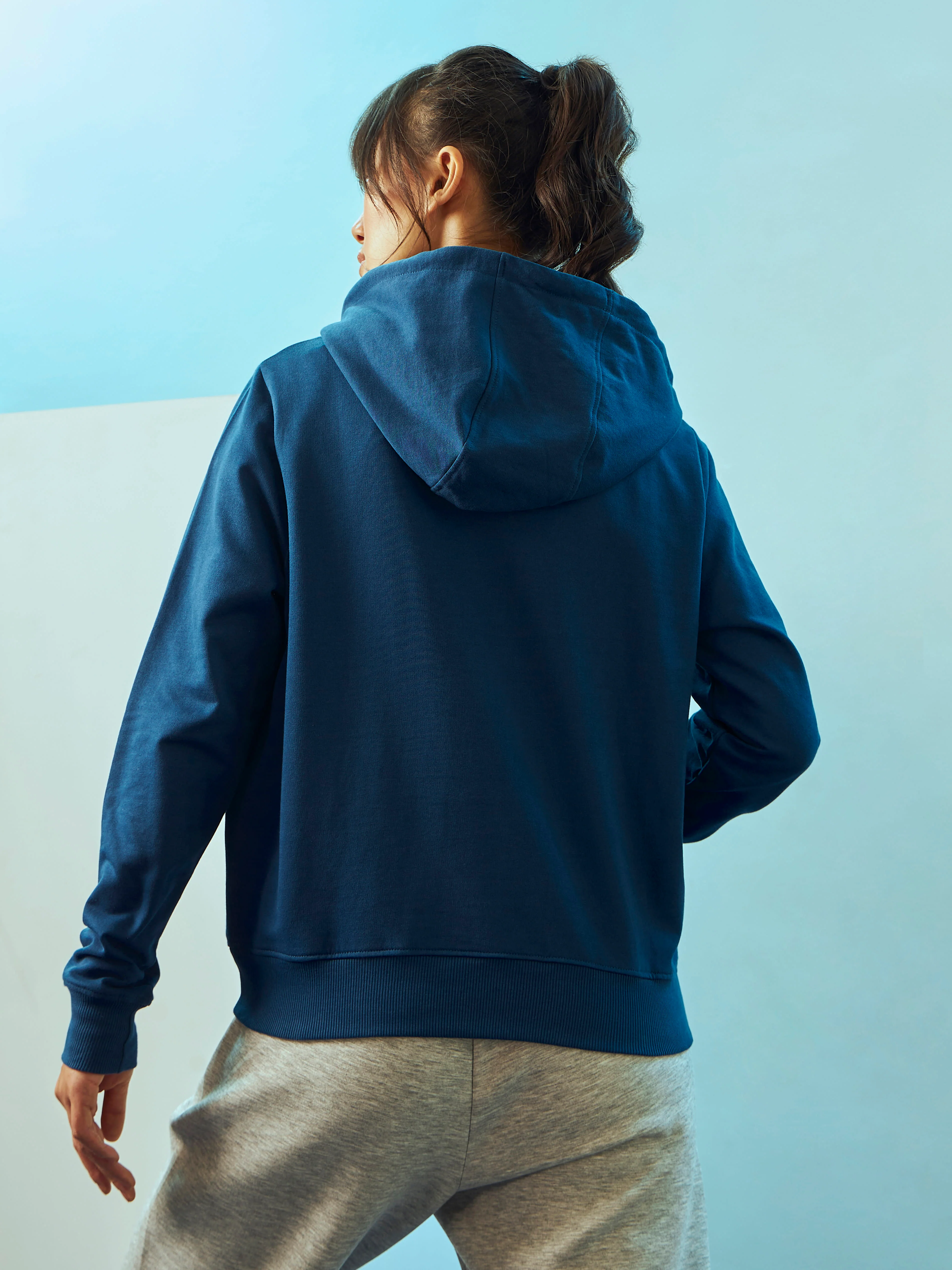Typographic Print Sweatshirt with Pockets - Image 4