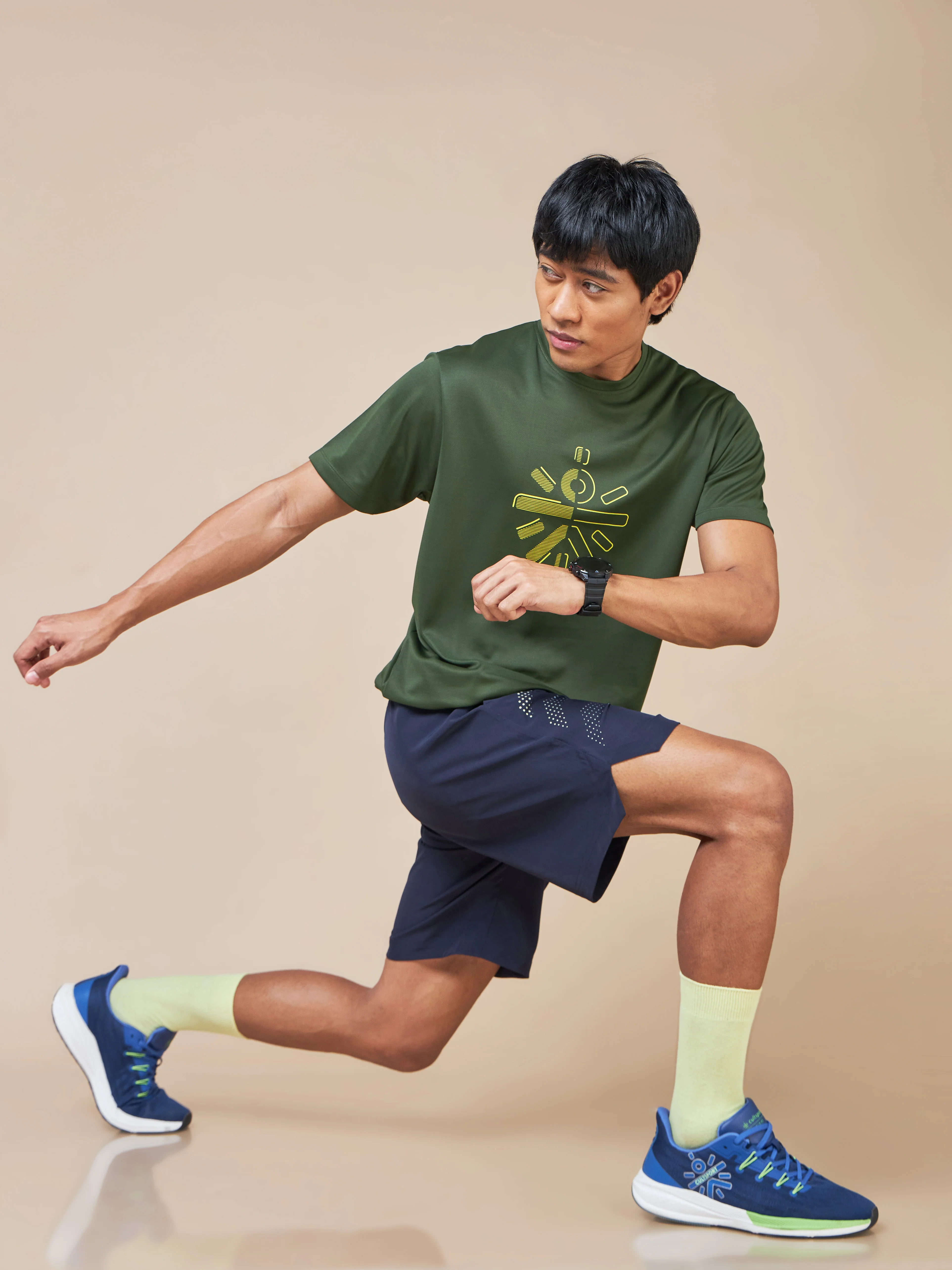 Typographic Print Active T-shirt - Image 3