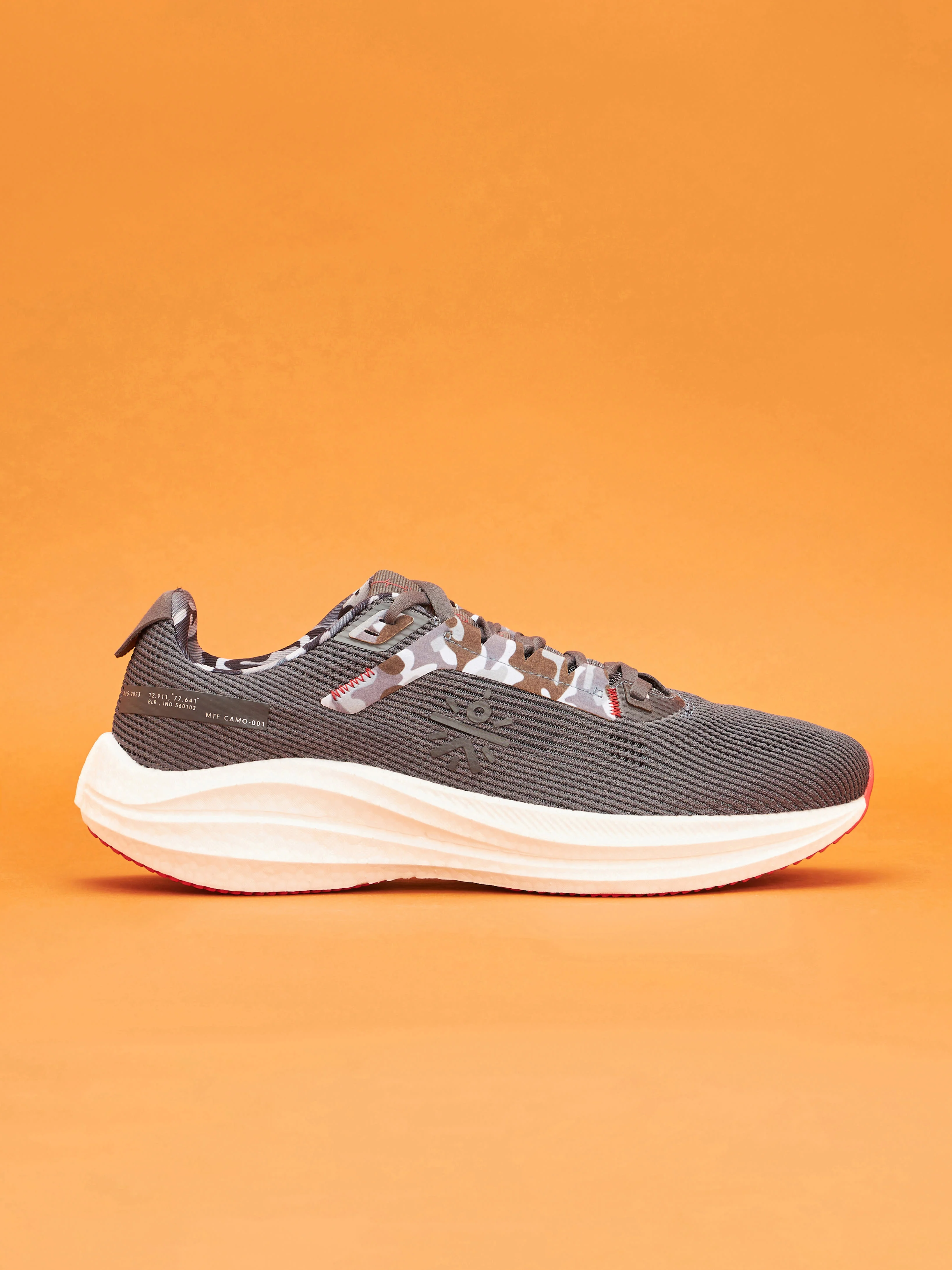 cult Versa DFNDR Men Running Shoes - Grey/Red - Image 2