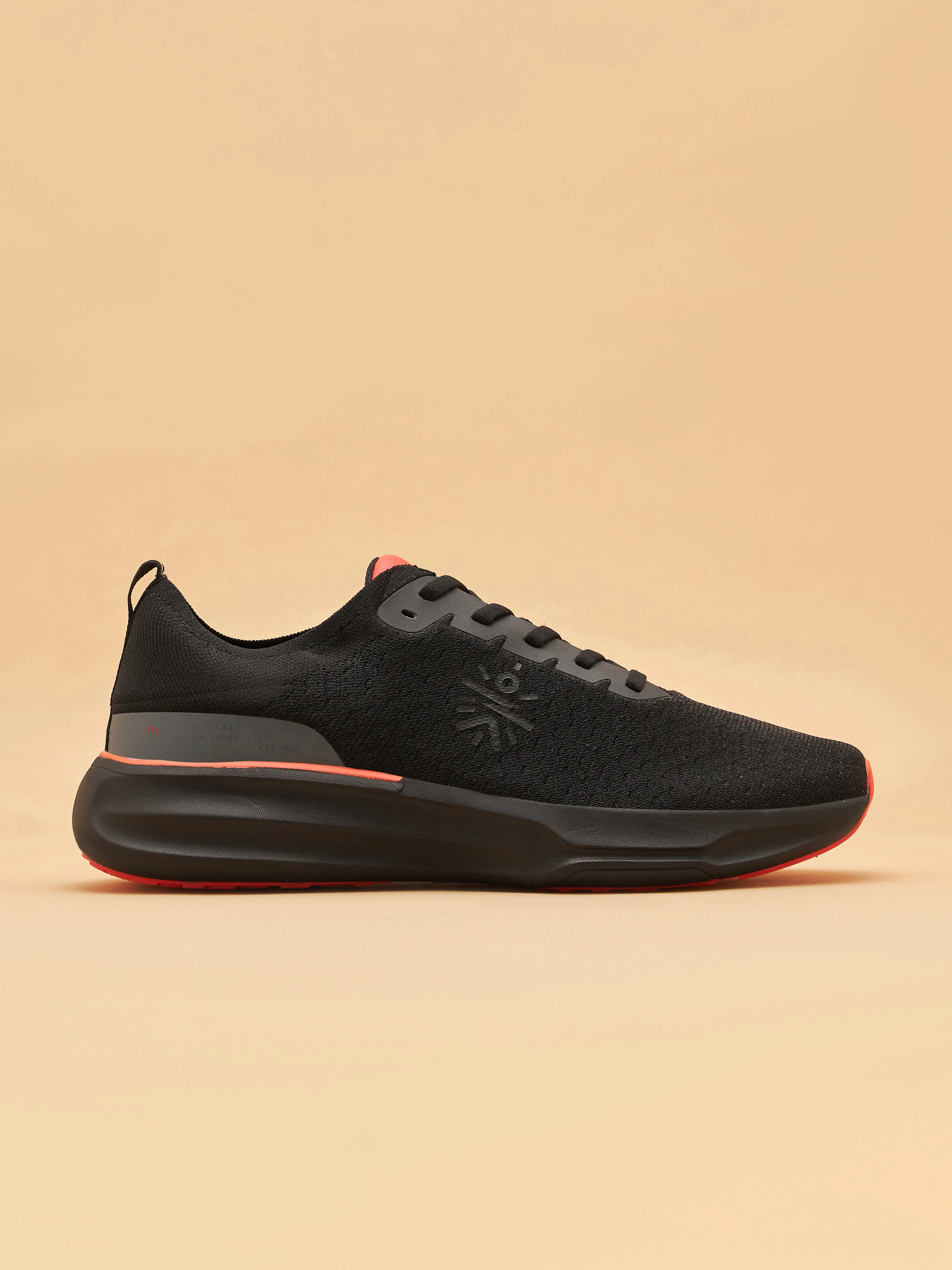 cult Versa Fly Men Running Shoes - Black/Red - Image 2