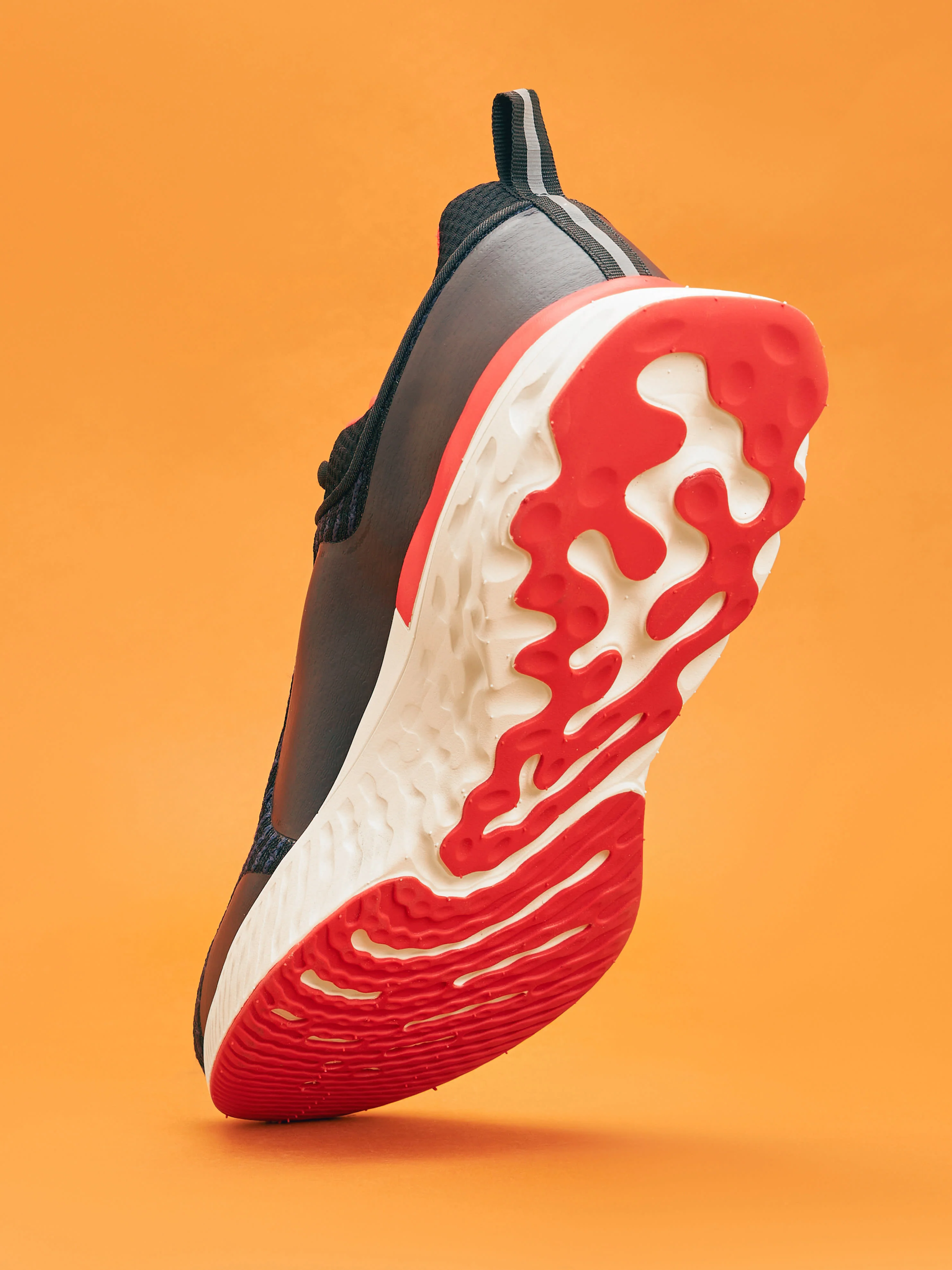 cult Versa Maze Men Running Shoes - Charcoal/Red - Image 4