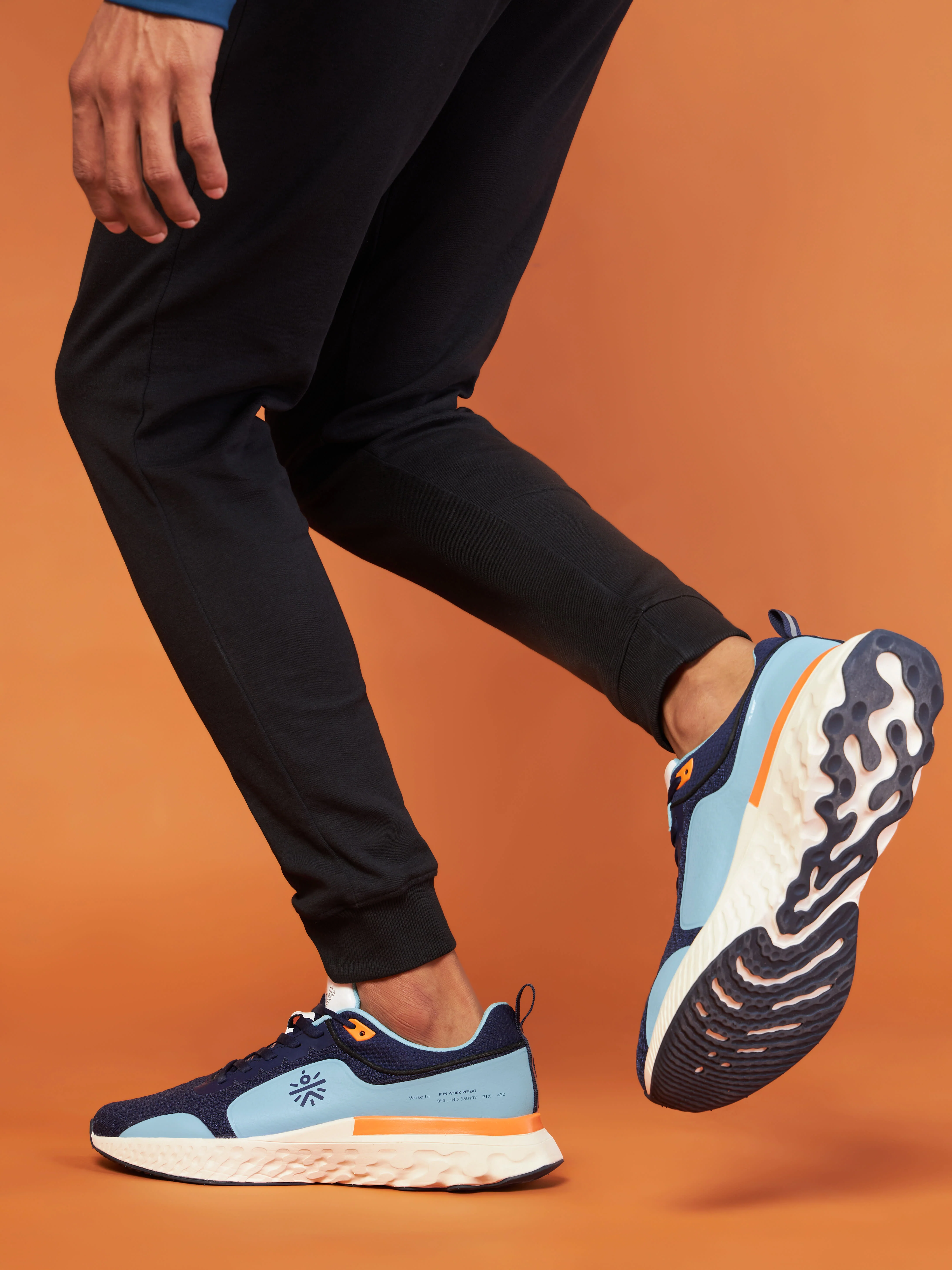 cult Versa Maze Men Running Shoes - Clay/Aqua - Image 10