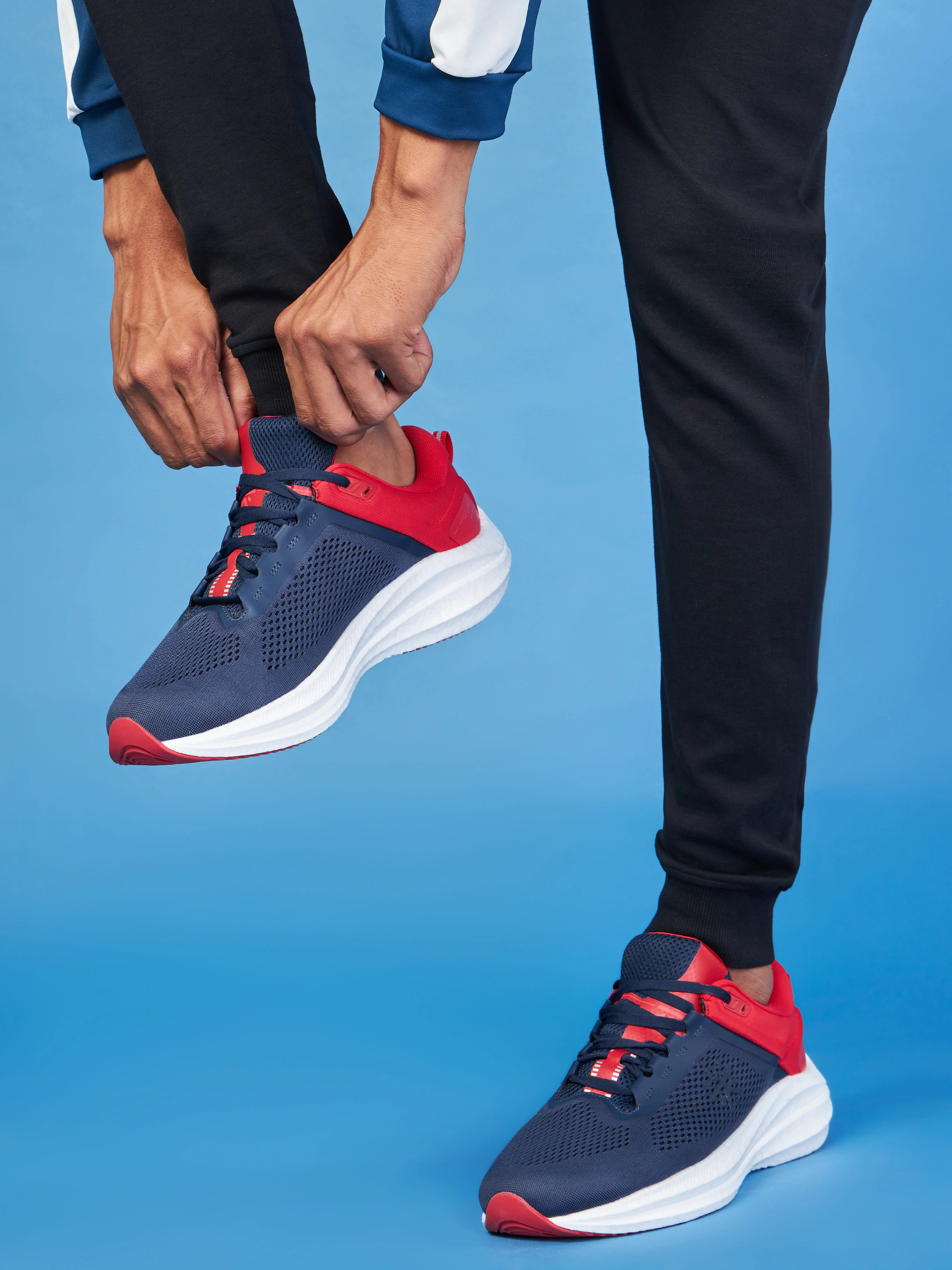 cult Versa Pulse Men Running Shoes - Navy/Red - Image 10