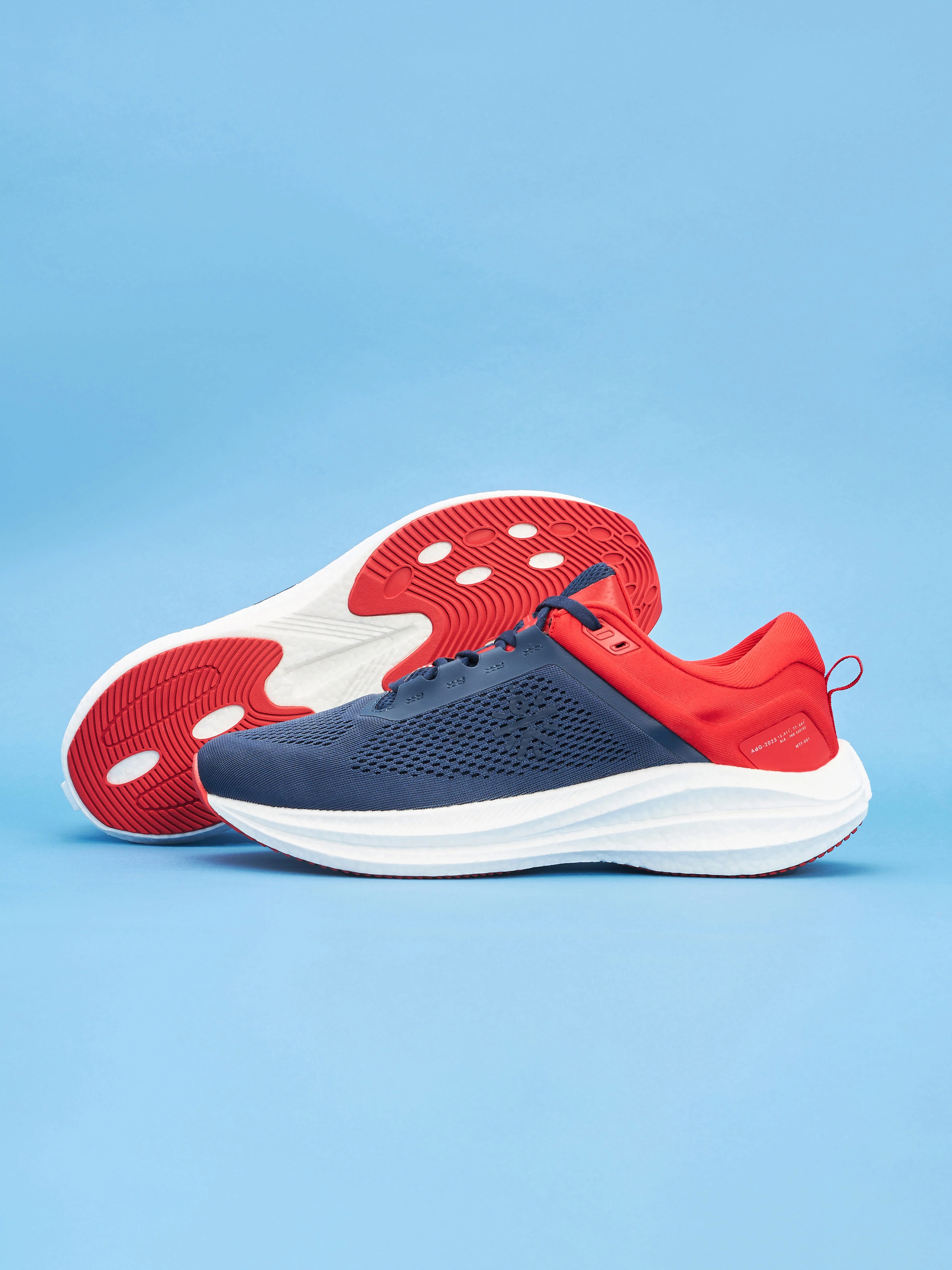 cult Versa Pulse Men Running Shoes - Navy/Red - Image 8