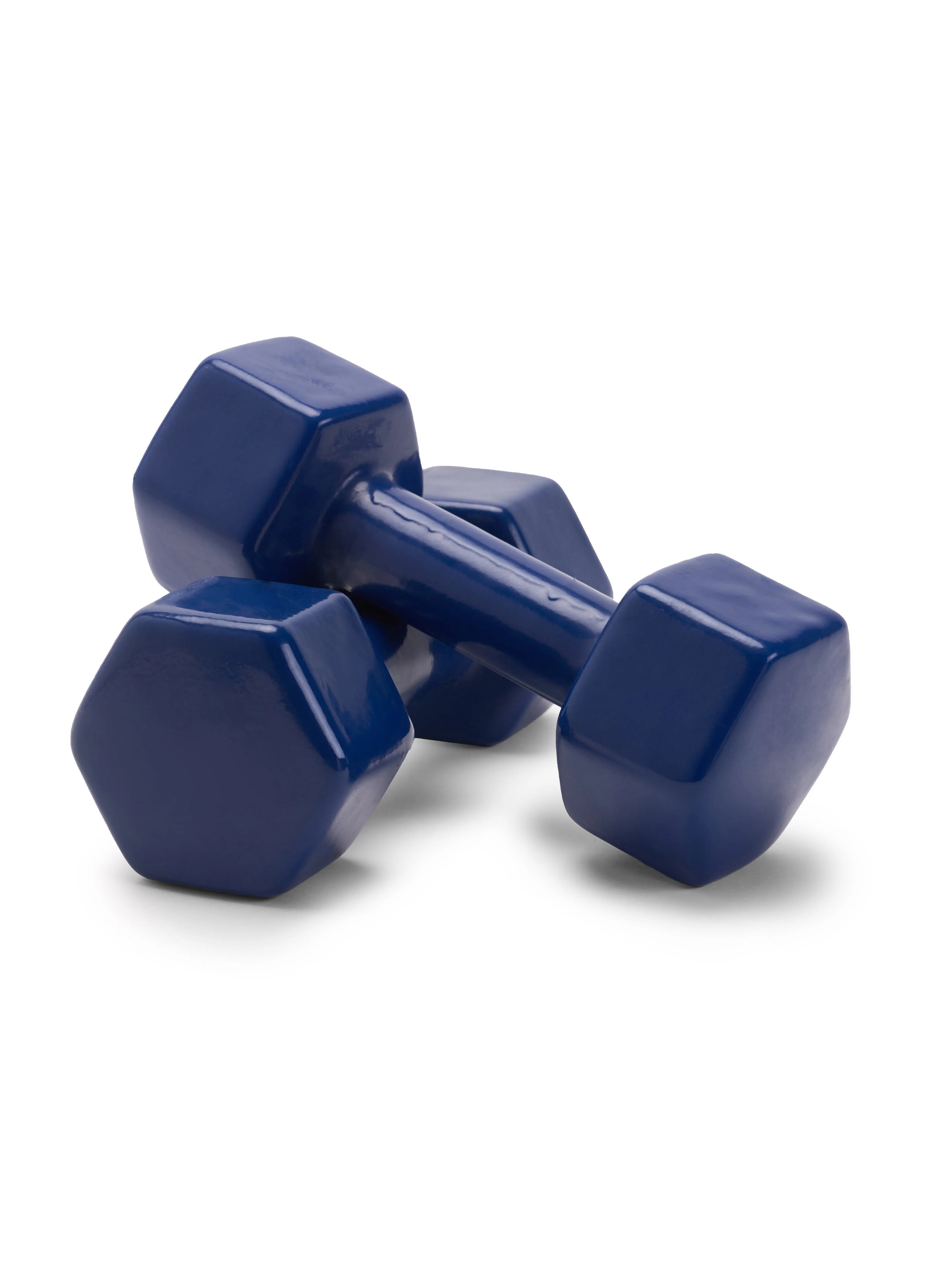 Vinyl Dumbbell 5Kg x 2 Blue - Image 2