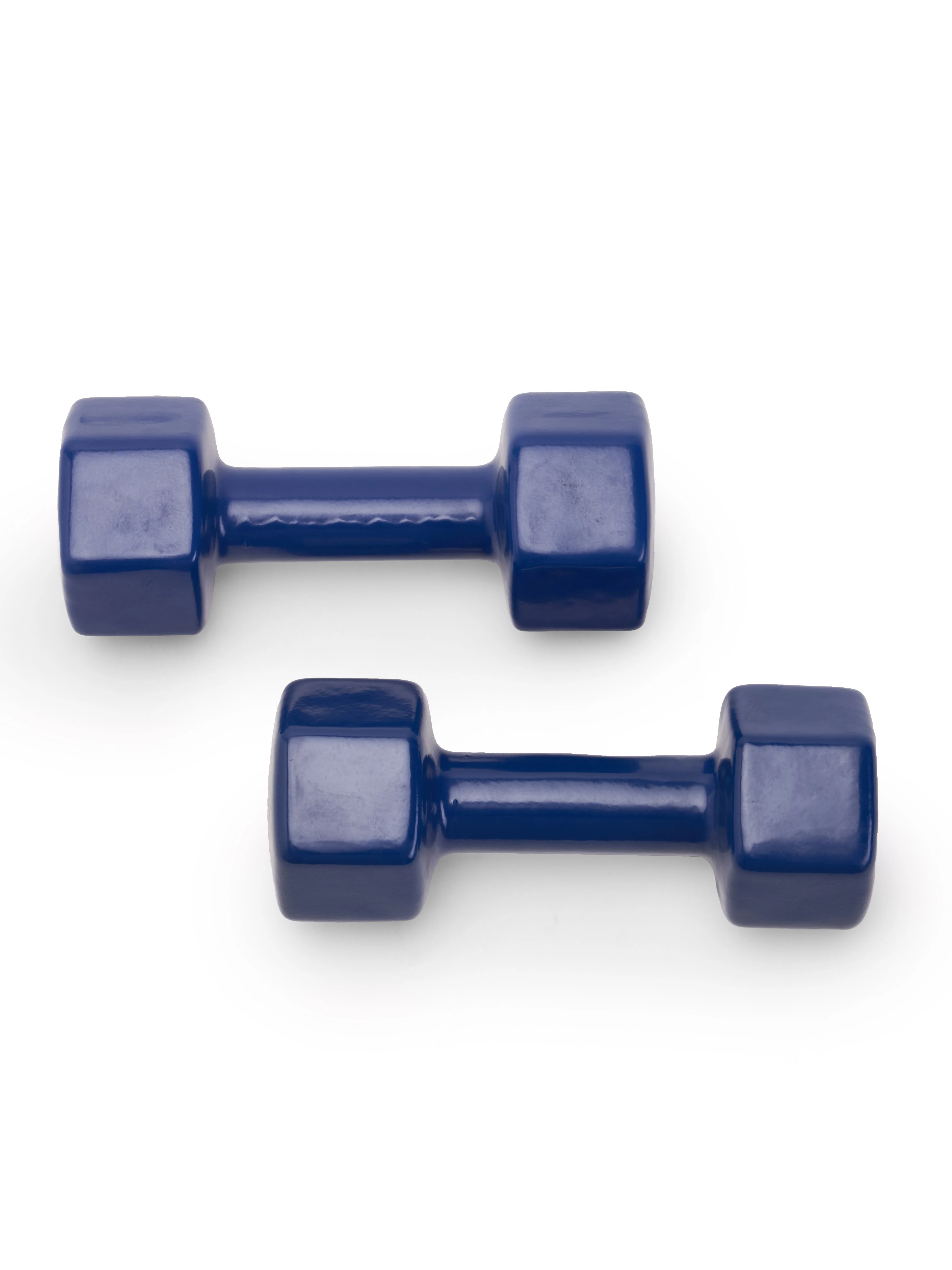 Vinyl Dumbbell 5Kg x 2 Blue - Image 3