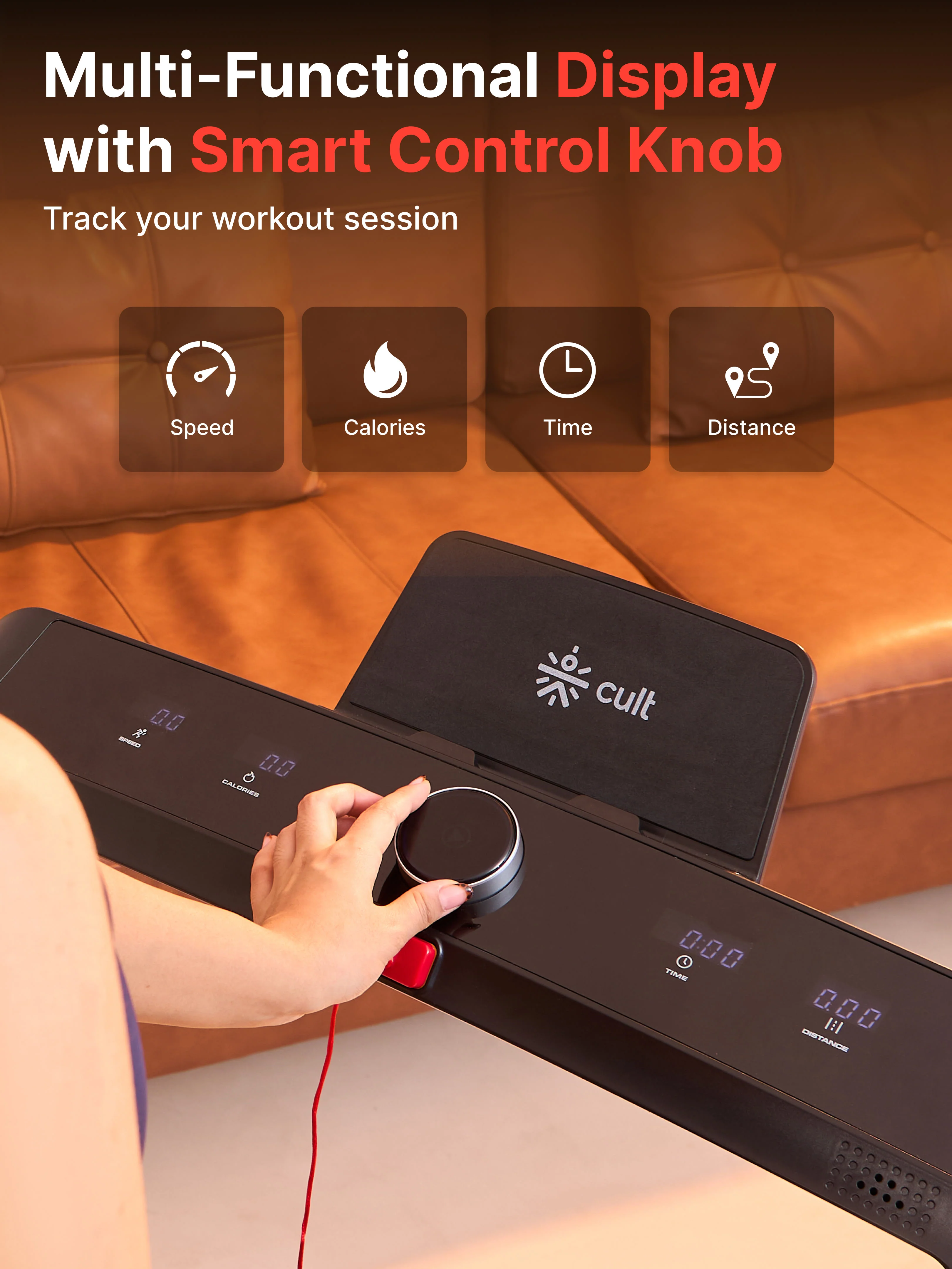 Walking pad Luxe 5HP Peak | Max Speed-14kmph | Max Weight-120kg With Remote Access | Walking Pad for Home Use (with 6 months extended warranty) - Image 4