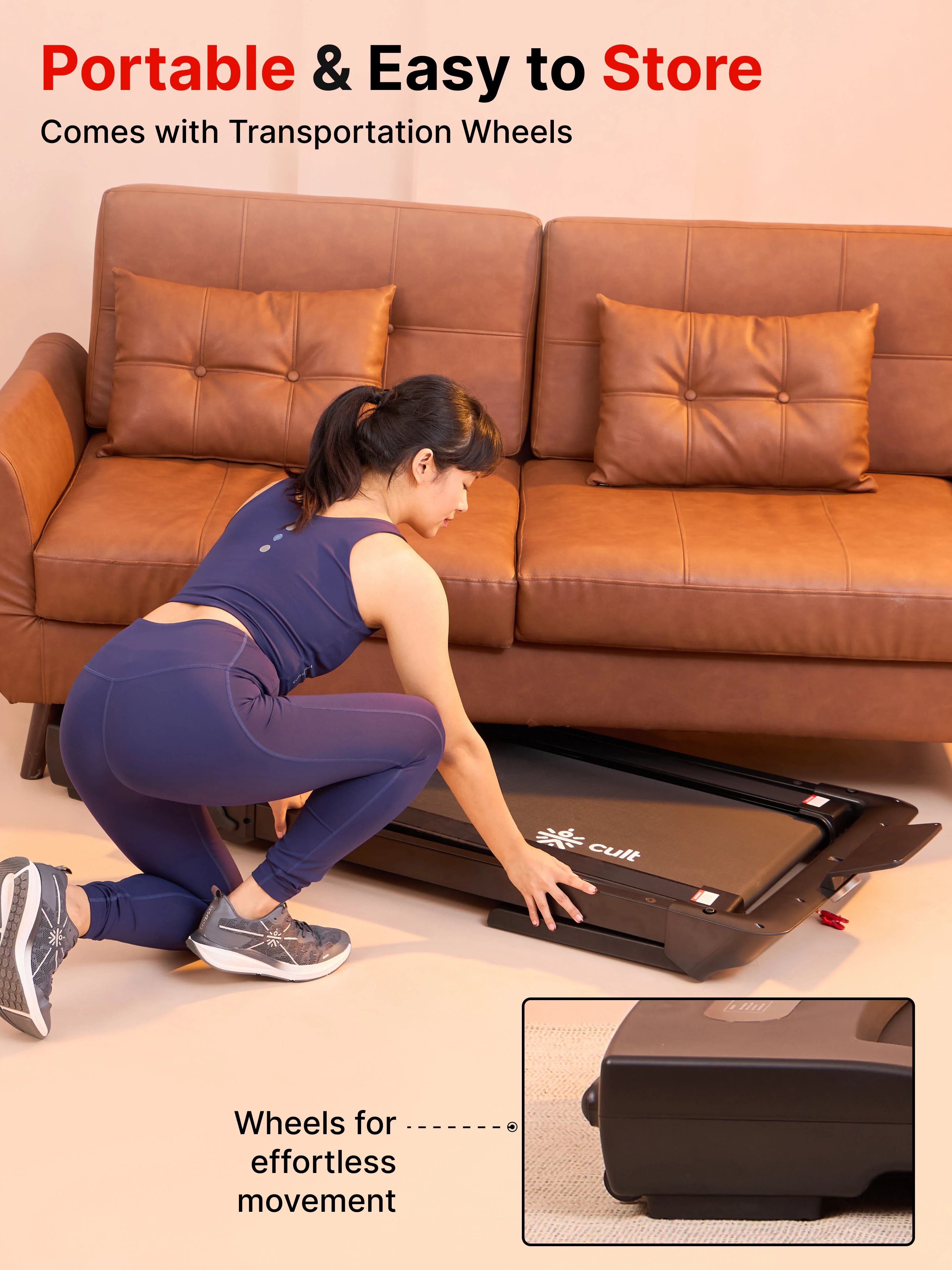 Walking pad Luxe 5HP Peak | Max Speed-14kmph | Max Weight-120kg With Remote Access | Walking Pad for Home Use (with 6 months extended warranty) - Image 7