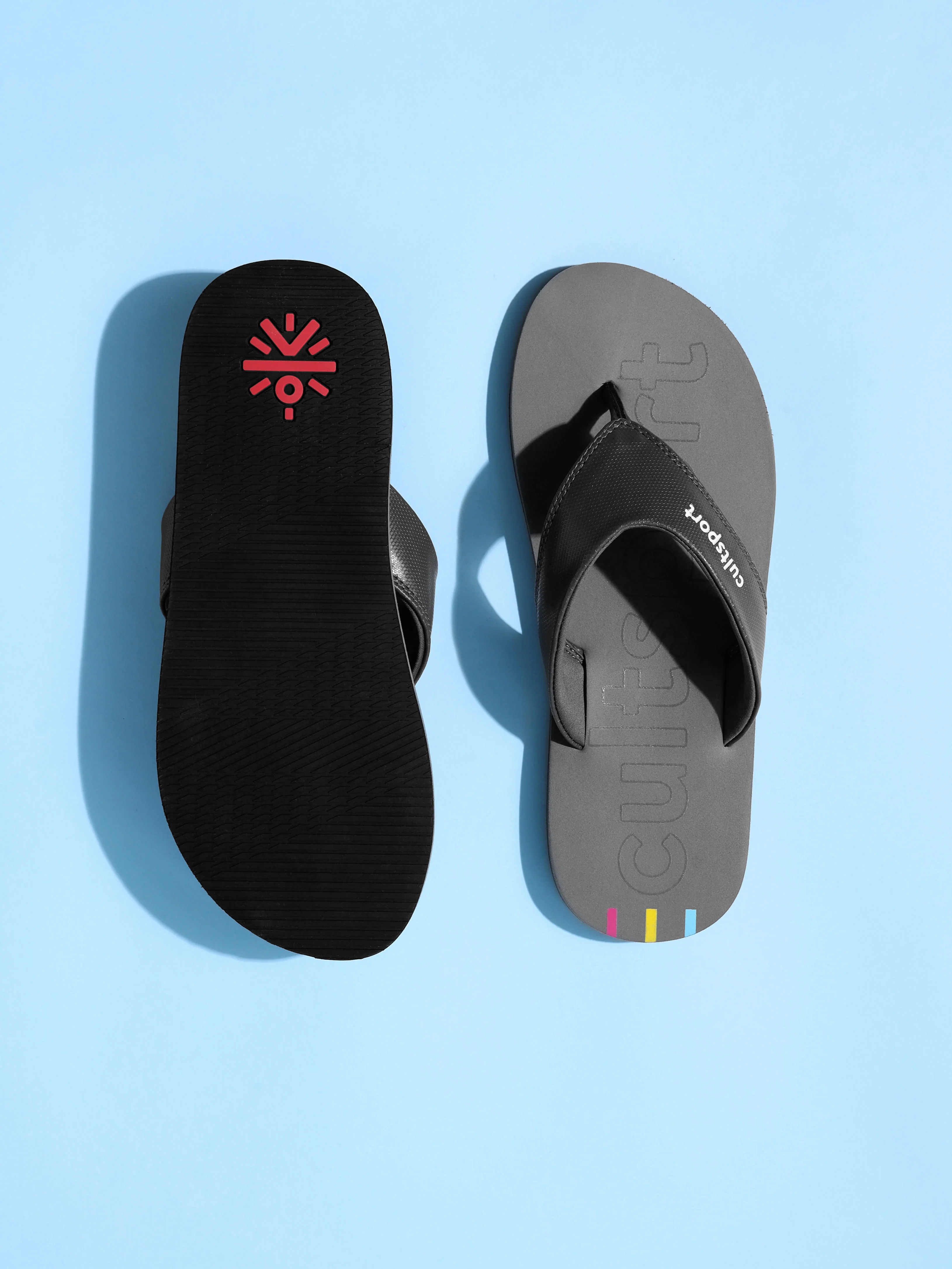 cult Glide Sweat Absorbing EVA Flip Flops - Dark Grey - Image 2