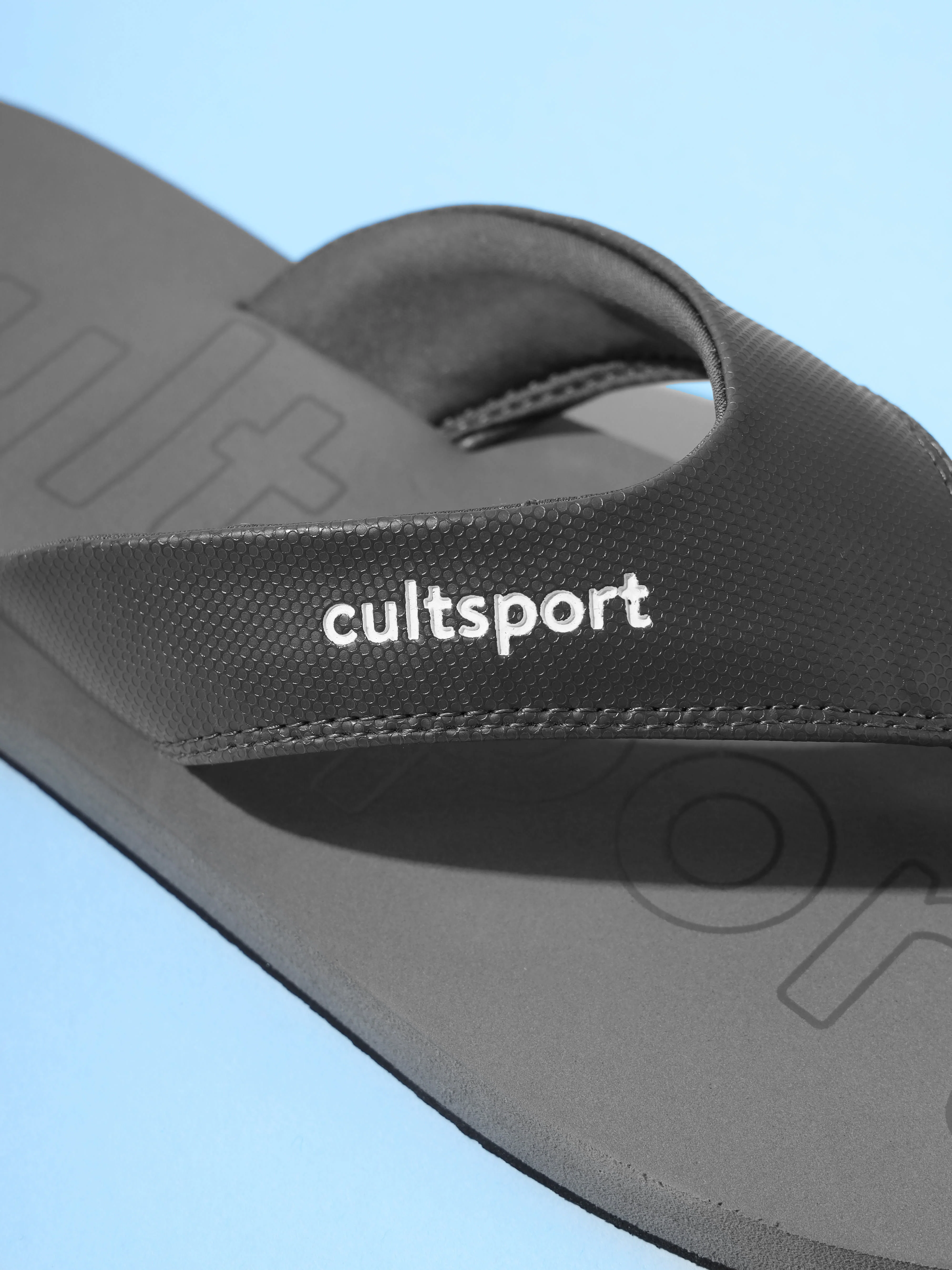 cult Glide Sweat Absorbing EVA Flip Flops - Dark Grey - Image 7