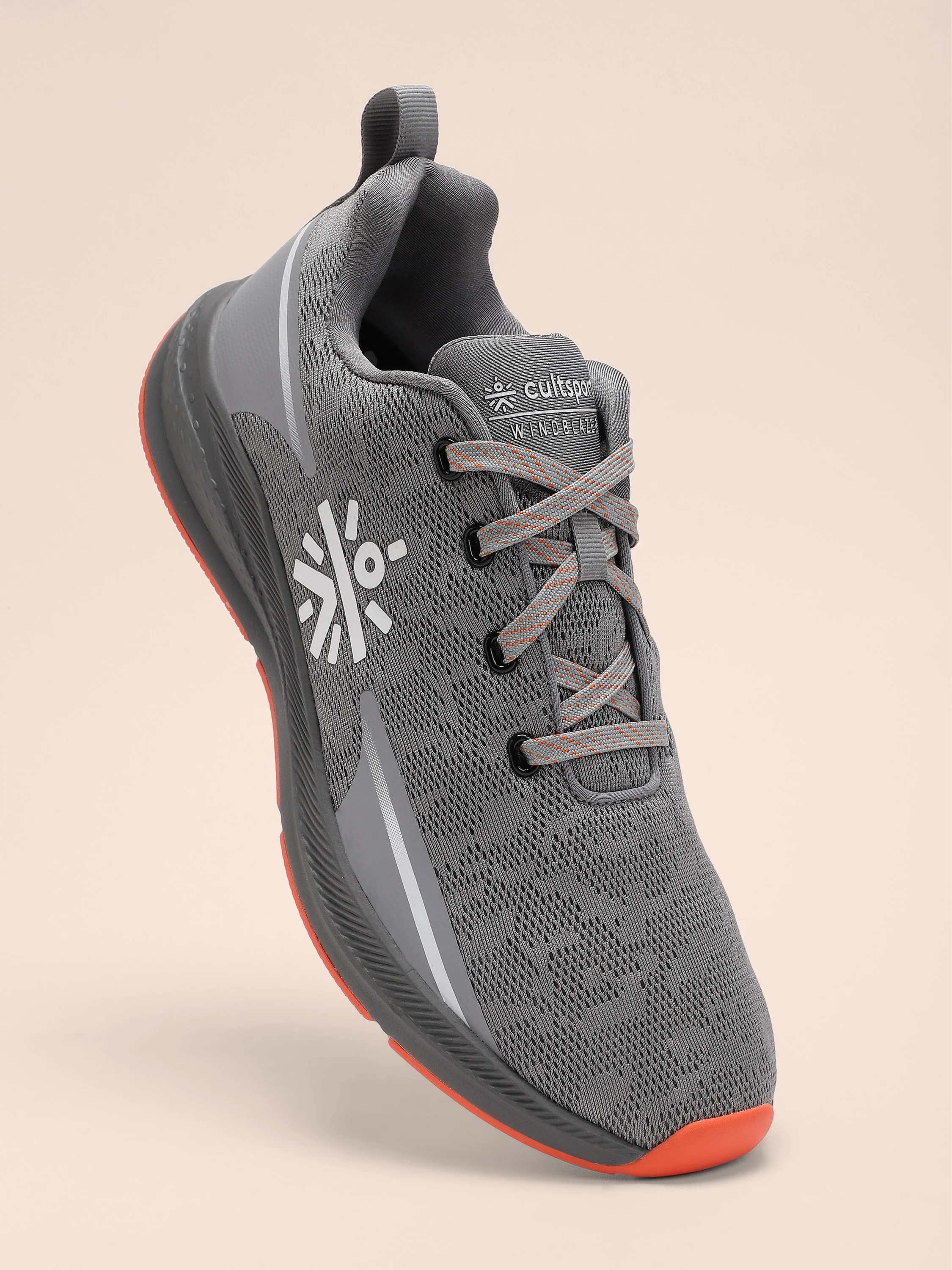 cult Windblazer Men Running Shoes - Grey/Orange - Image 2