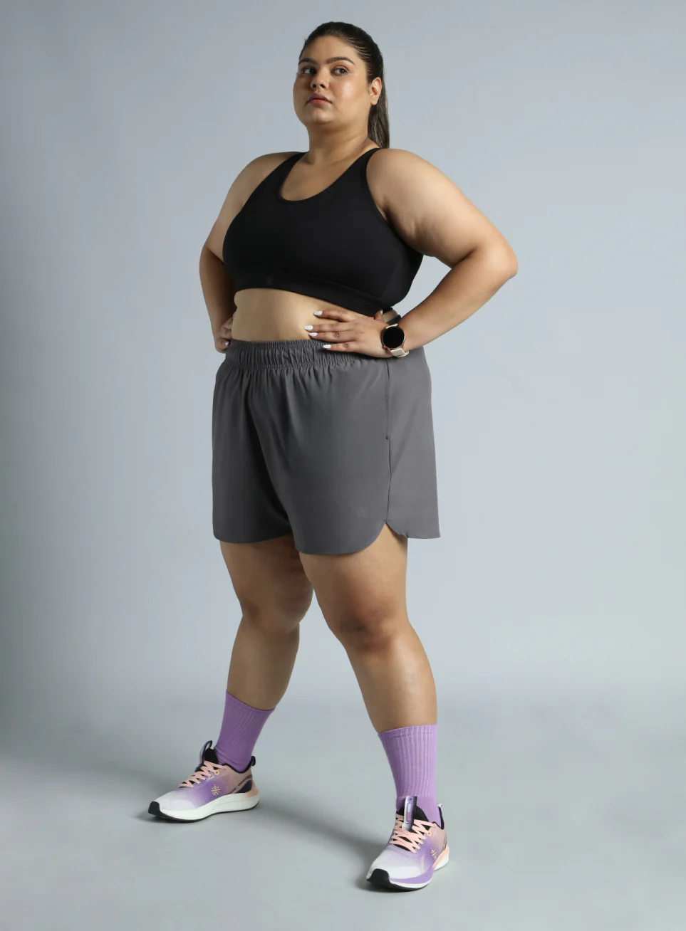 Women's Adjustable Strap Training High Support Plus Size Sports Bra - Image 2