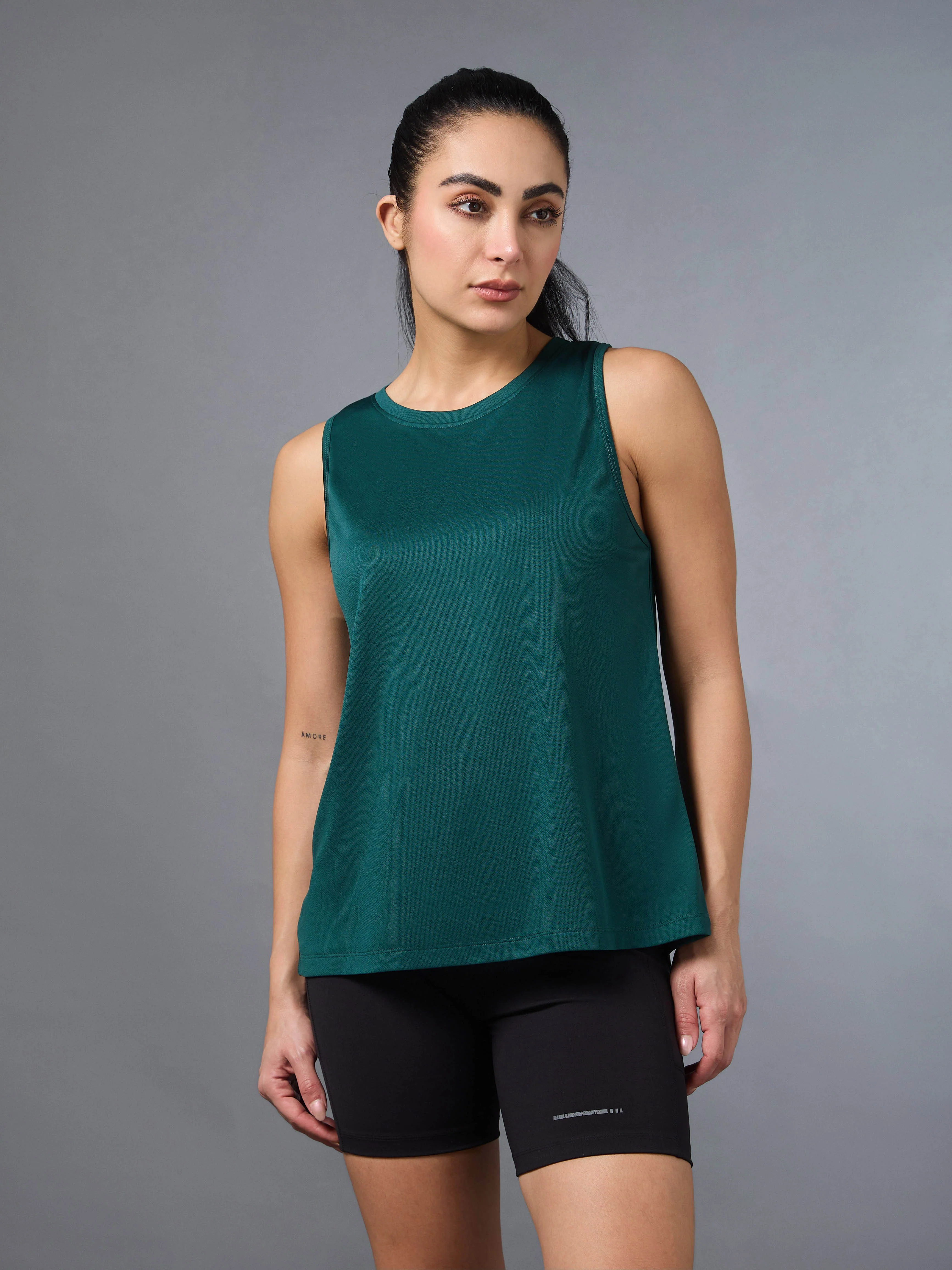Women's All Day Active Teal Tank - Image 4