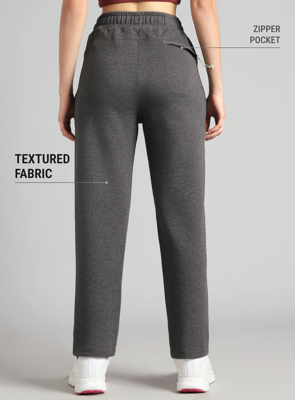 Women's Anthra Melange Urban Comfort Travel Pants - Image 6