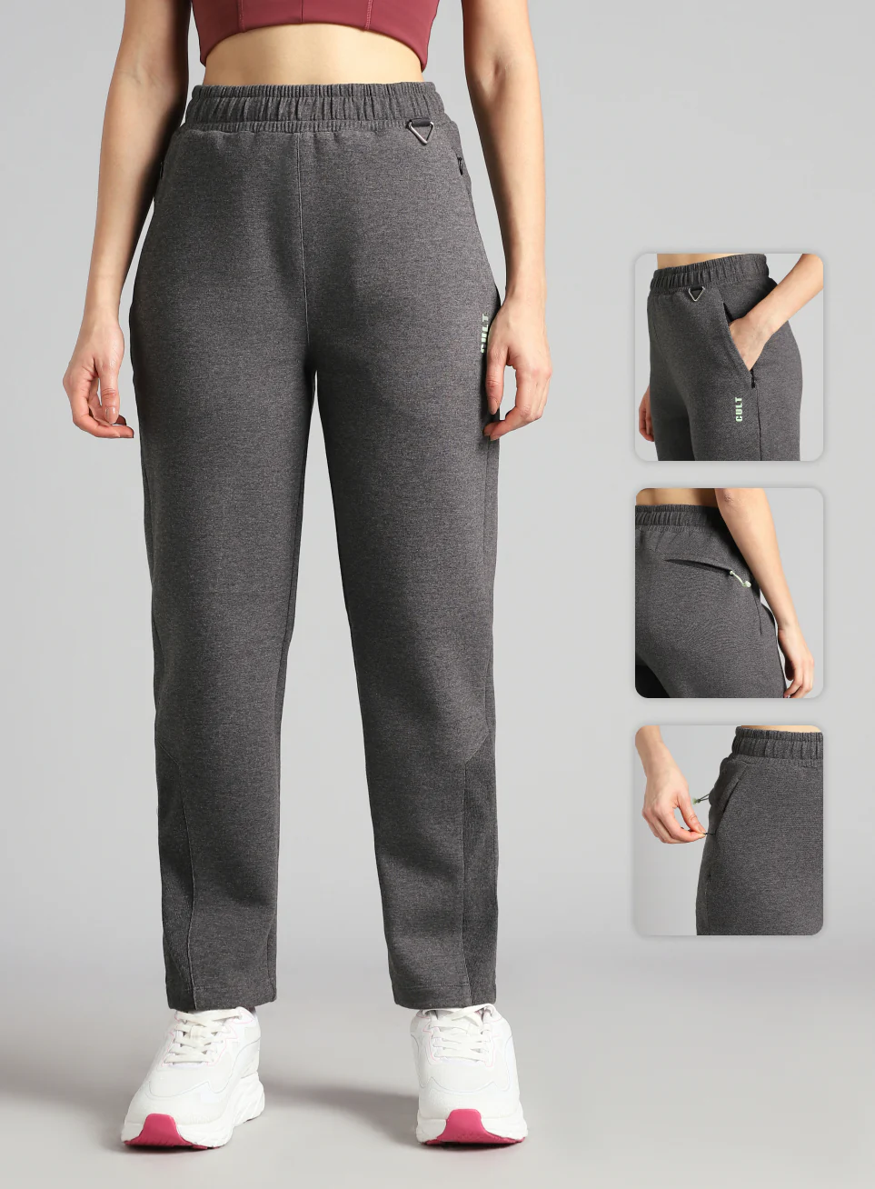 Women's Anthra Melange Urban Comfort Travel Pants - Image 8