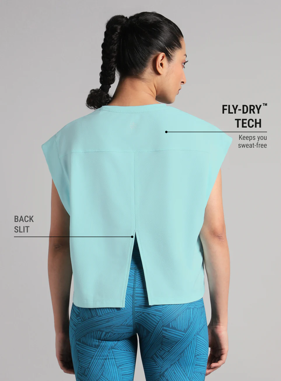 Women's Aqua Muscle Ease Boxy Fit T-shirt - Image 6