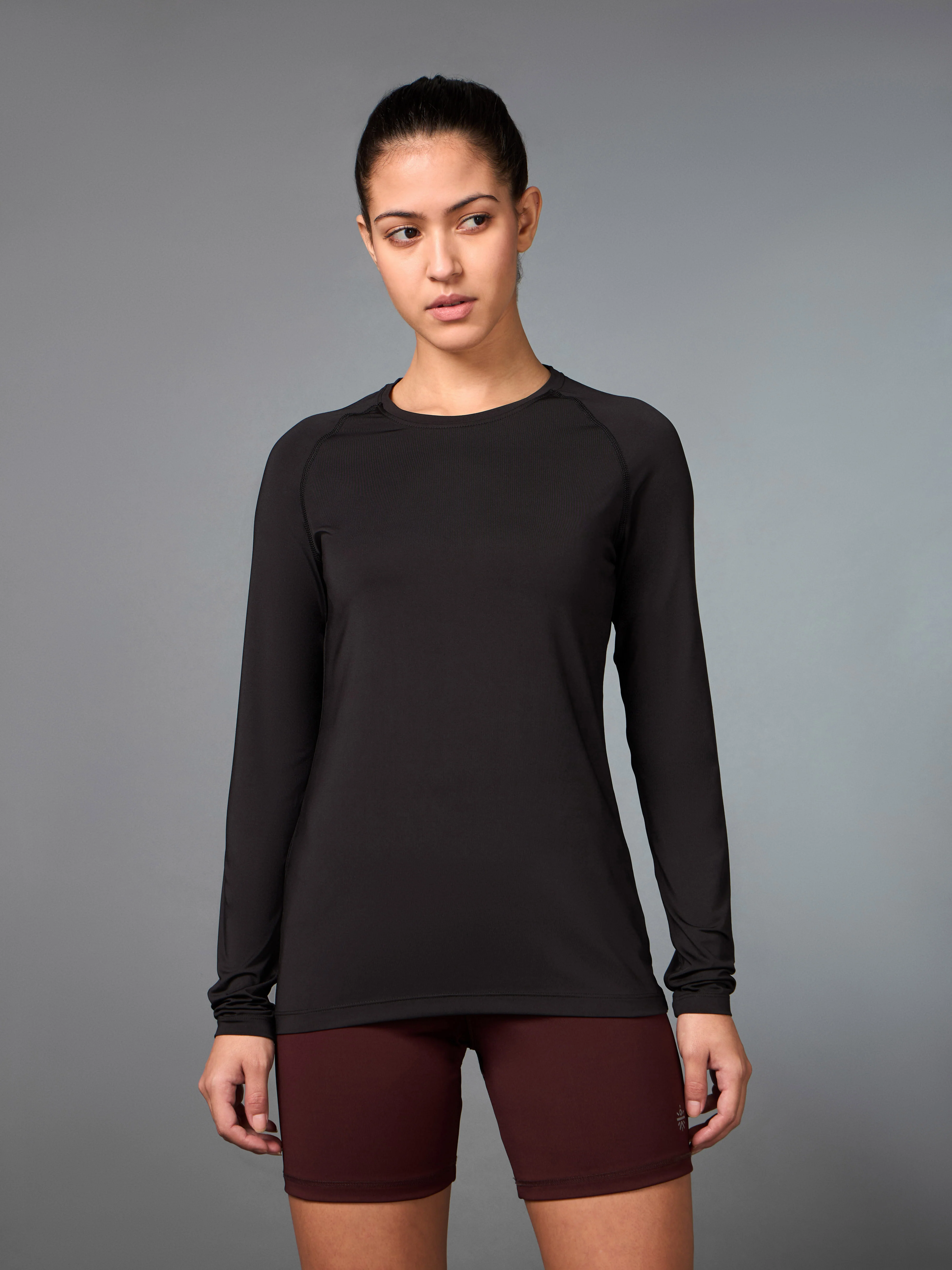 Women's Base Layer Black Compression Running Top - Image 4
