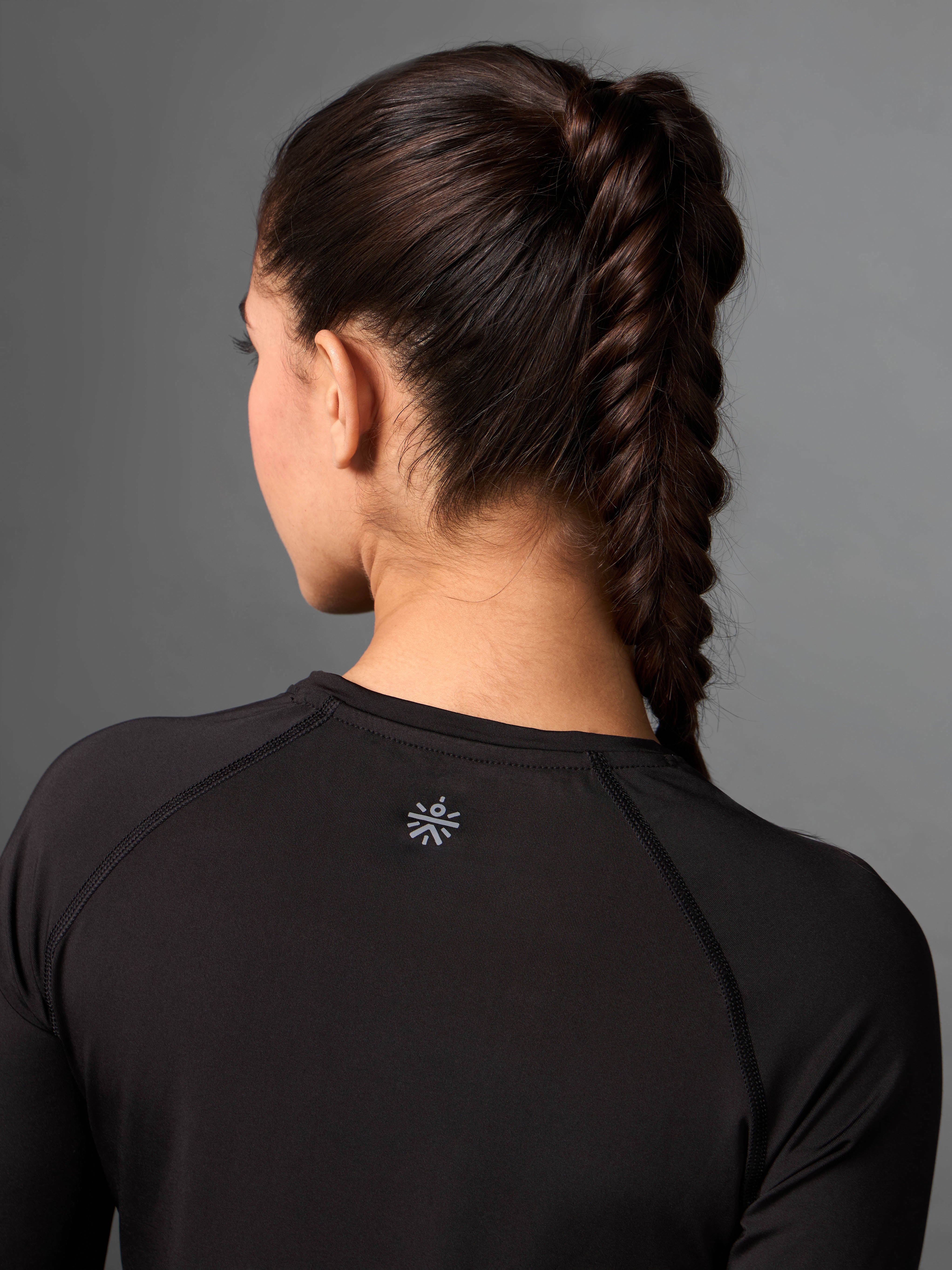 Women's Base Layer Black Compression Running Top - Image 8