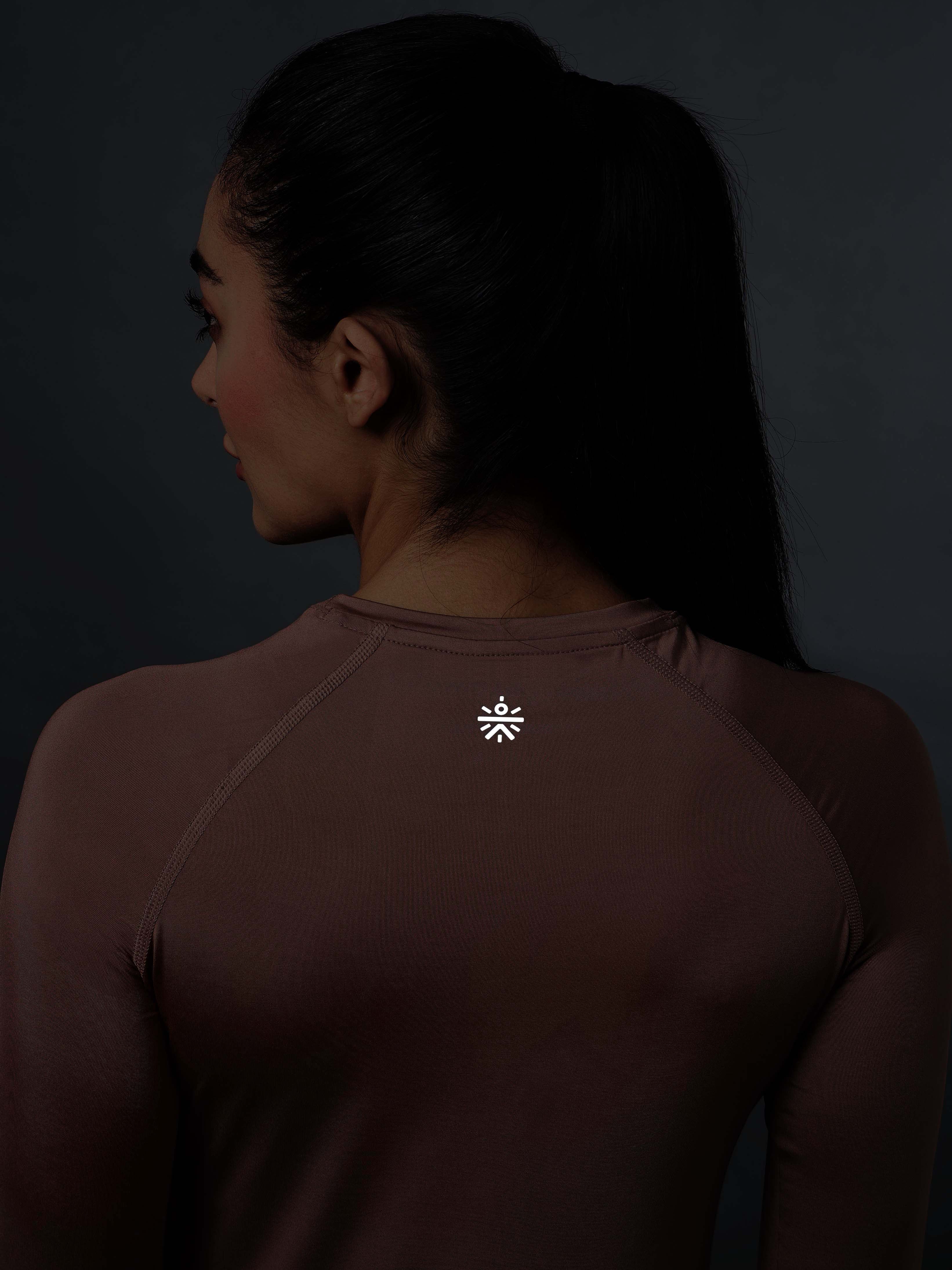 Women's Base Layer Pink Compression Running Top - Image 8