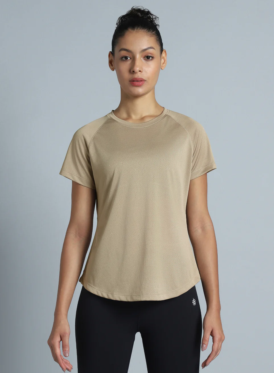 Women's Beige Flow HIIT Top - Image 4