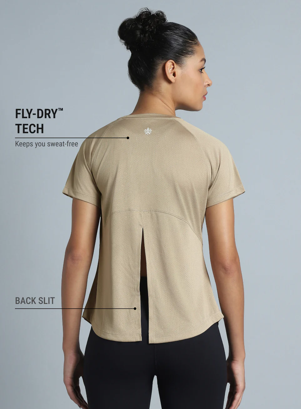 Women's Beige Flow HIIT Top - Image 6
