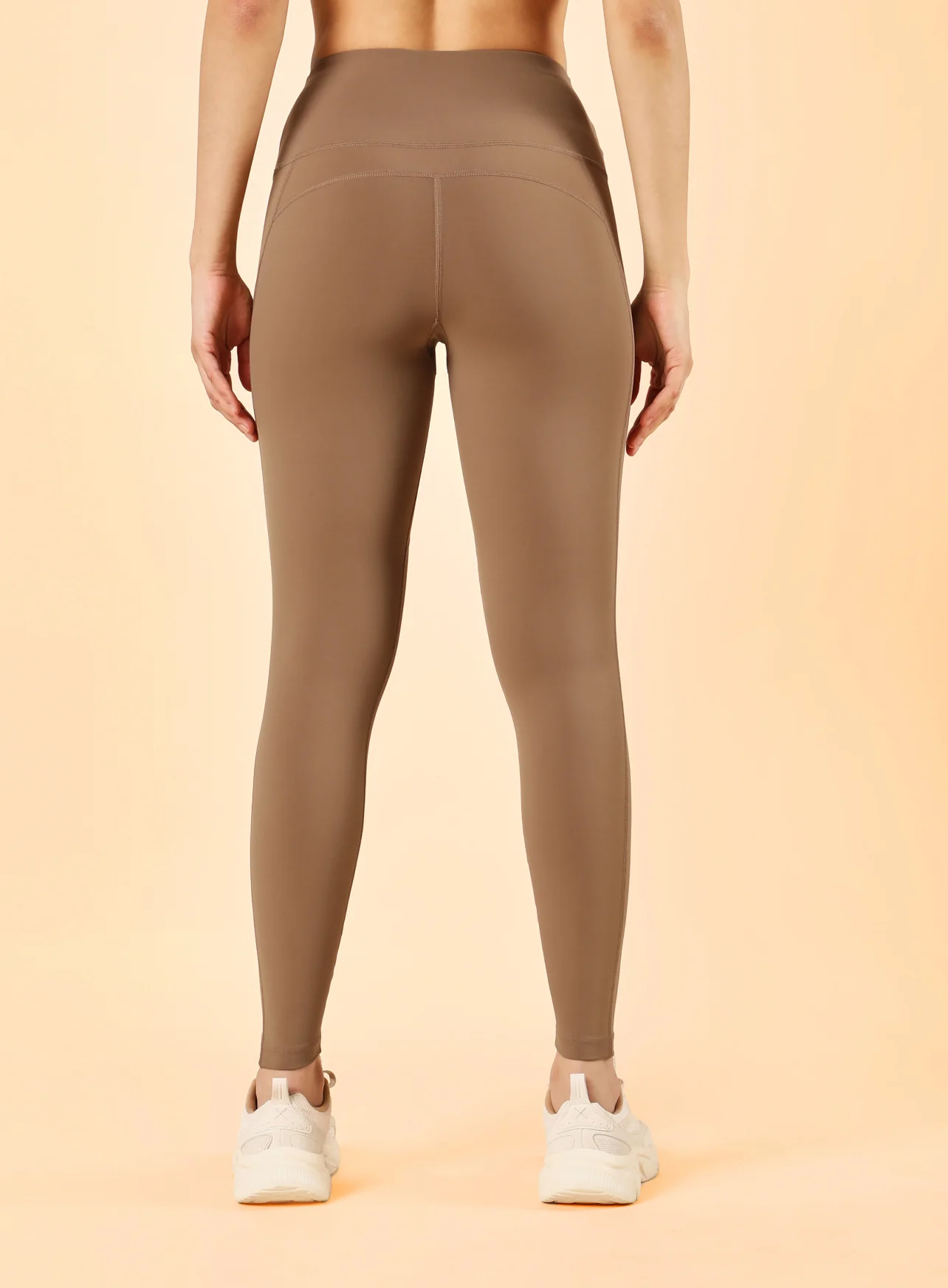 Women's Beige Train In Workout COMFlex Tights - Image 6