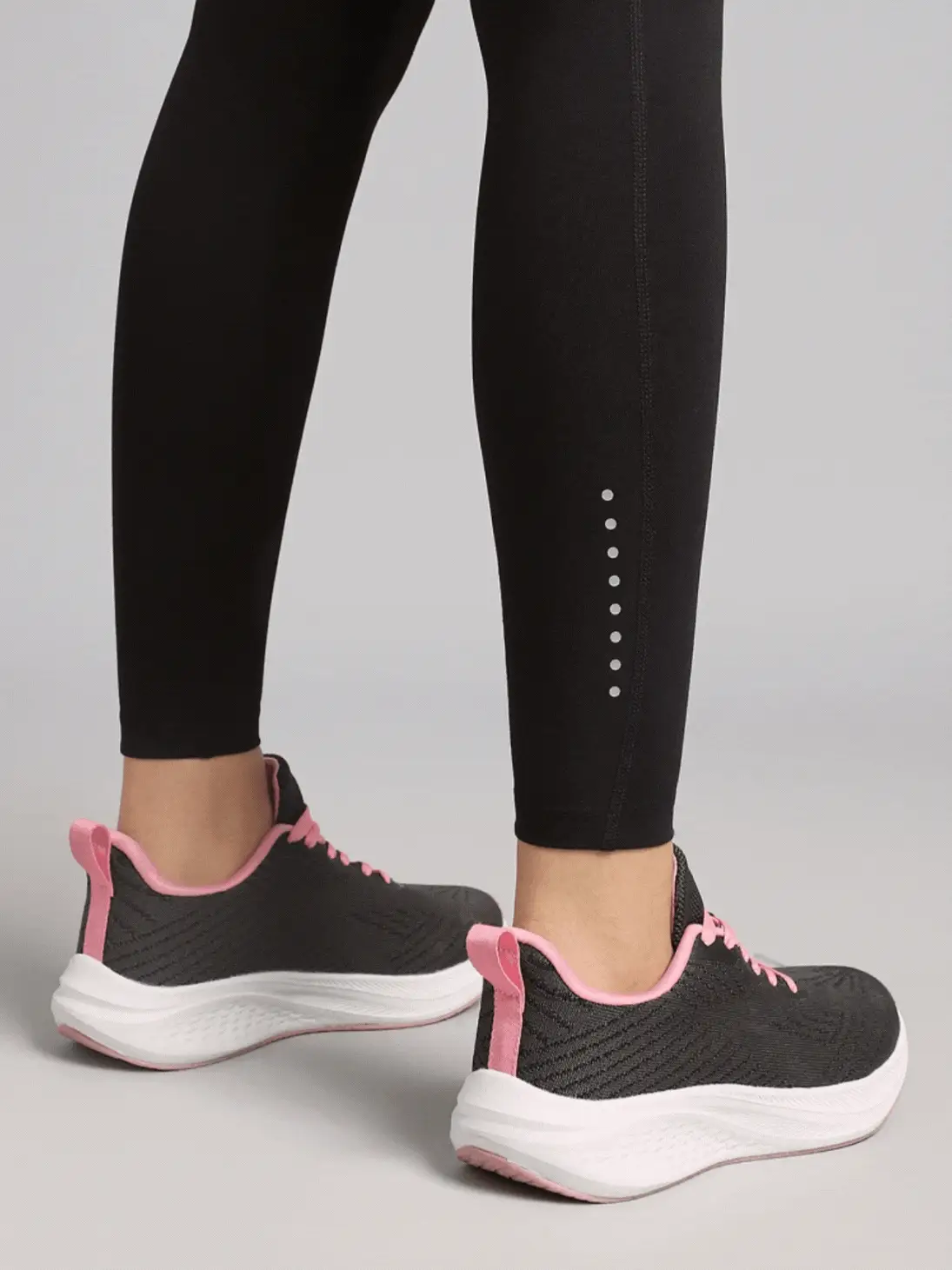 Women's Black AbsoluteFit Neon Pop Leggings with Side Pockets - Image 9