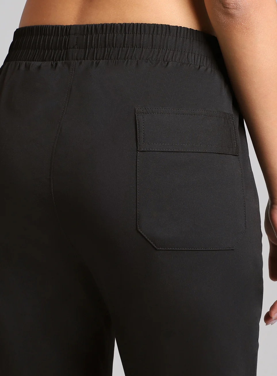 Women's Black Airport Travel Joggers - Image 12