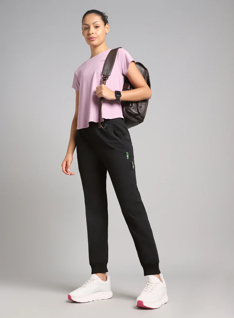 Women's Black Airport Travel Joggers - Image 2