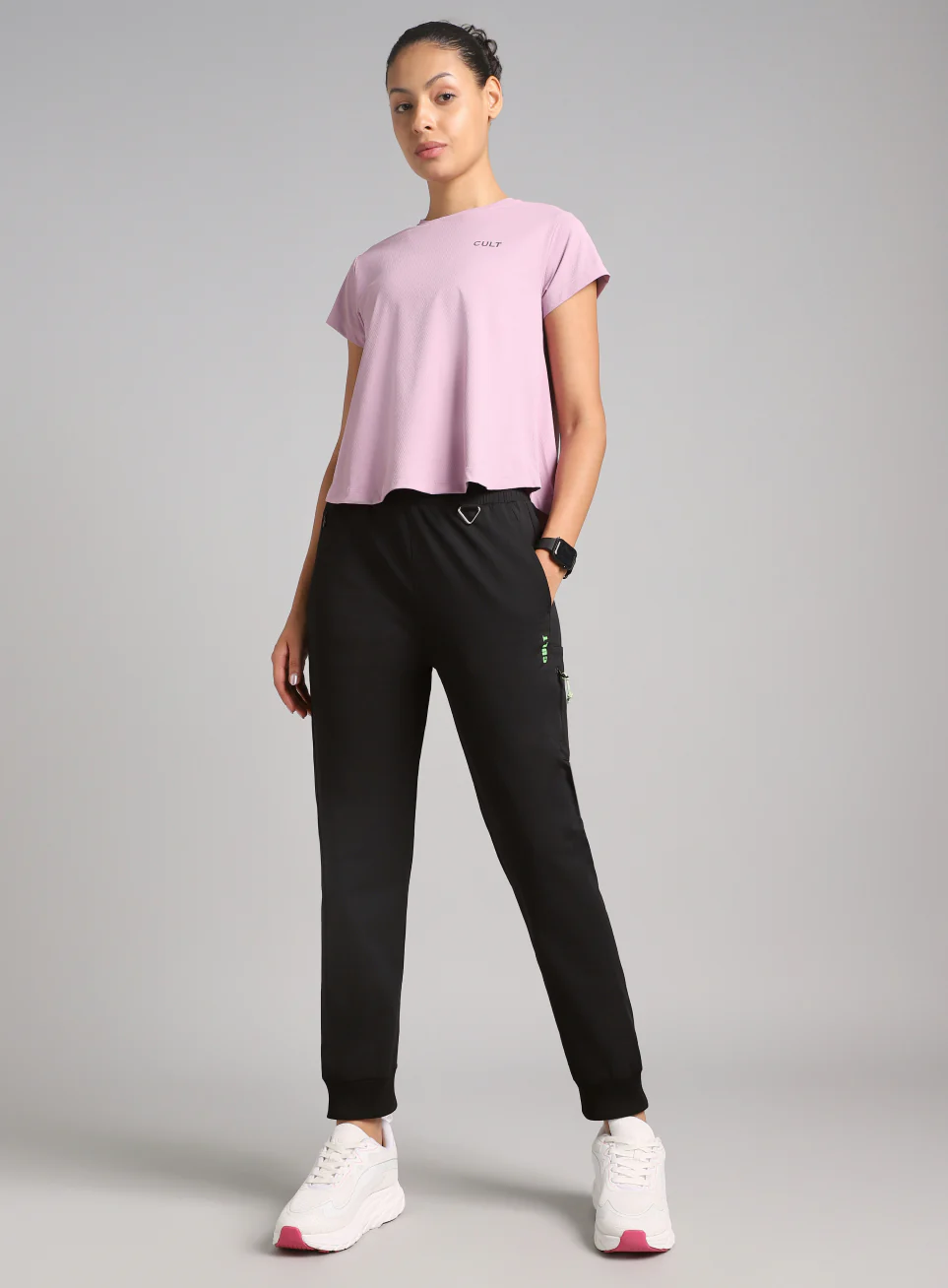 Women's Black Airport Travel Joggers - Image 3
