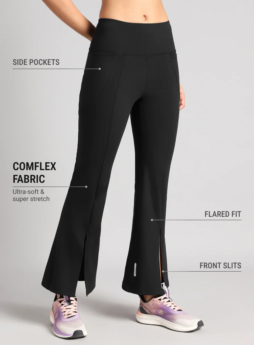 Women's Black All Format Training COMFlex Flare Pants - Image 5