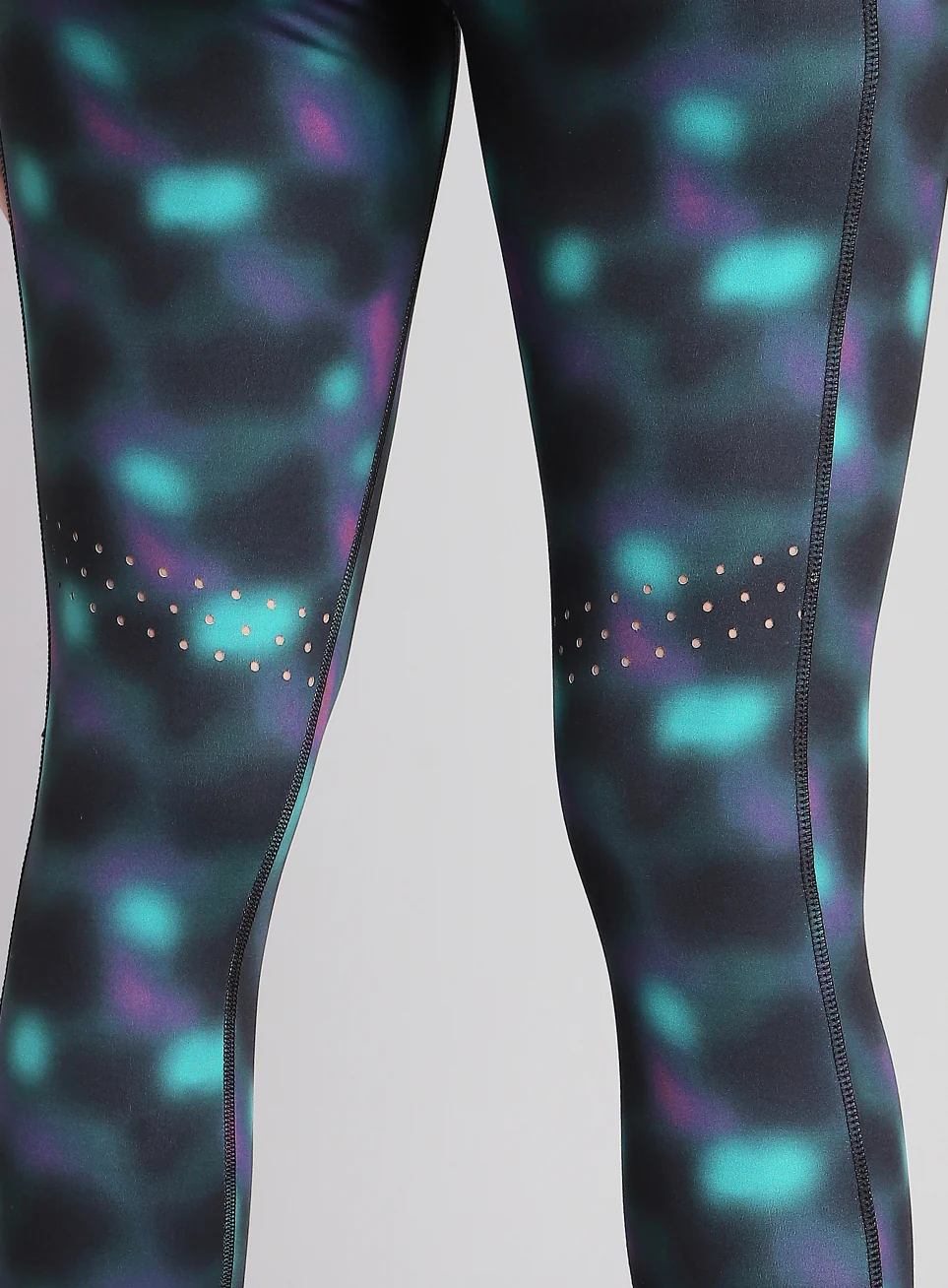 Women's Black AOP Runner's Pro COMFLlex Tights - Image 9