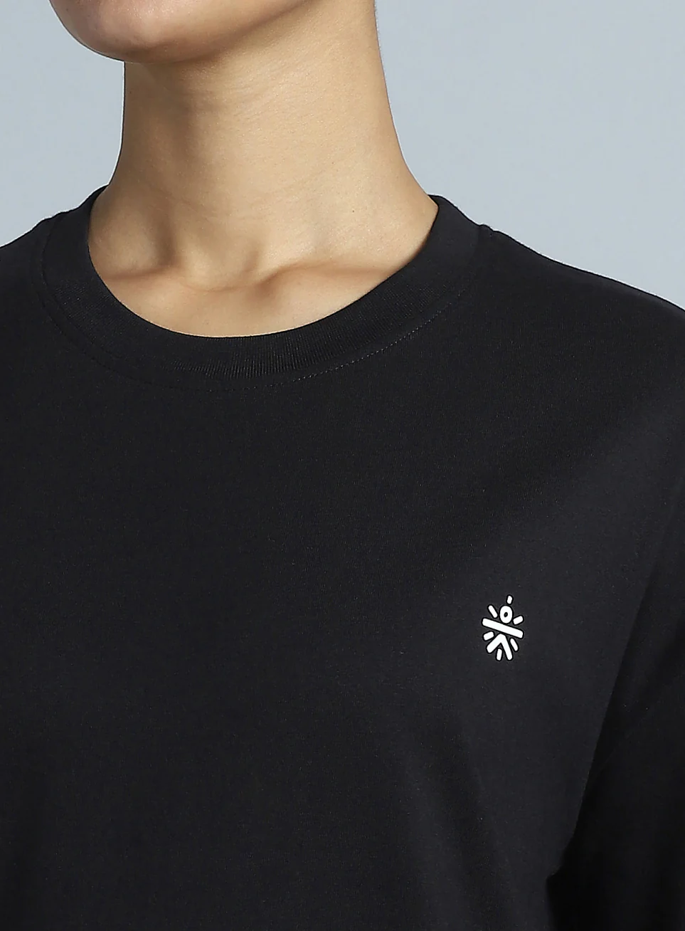 Women's Black Back Print Relaxed Fit T-shirt - Image 7