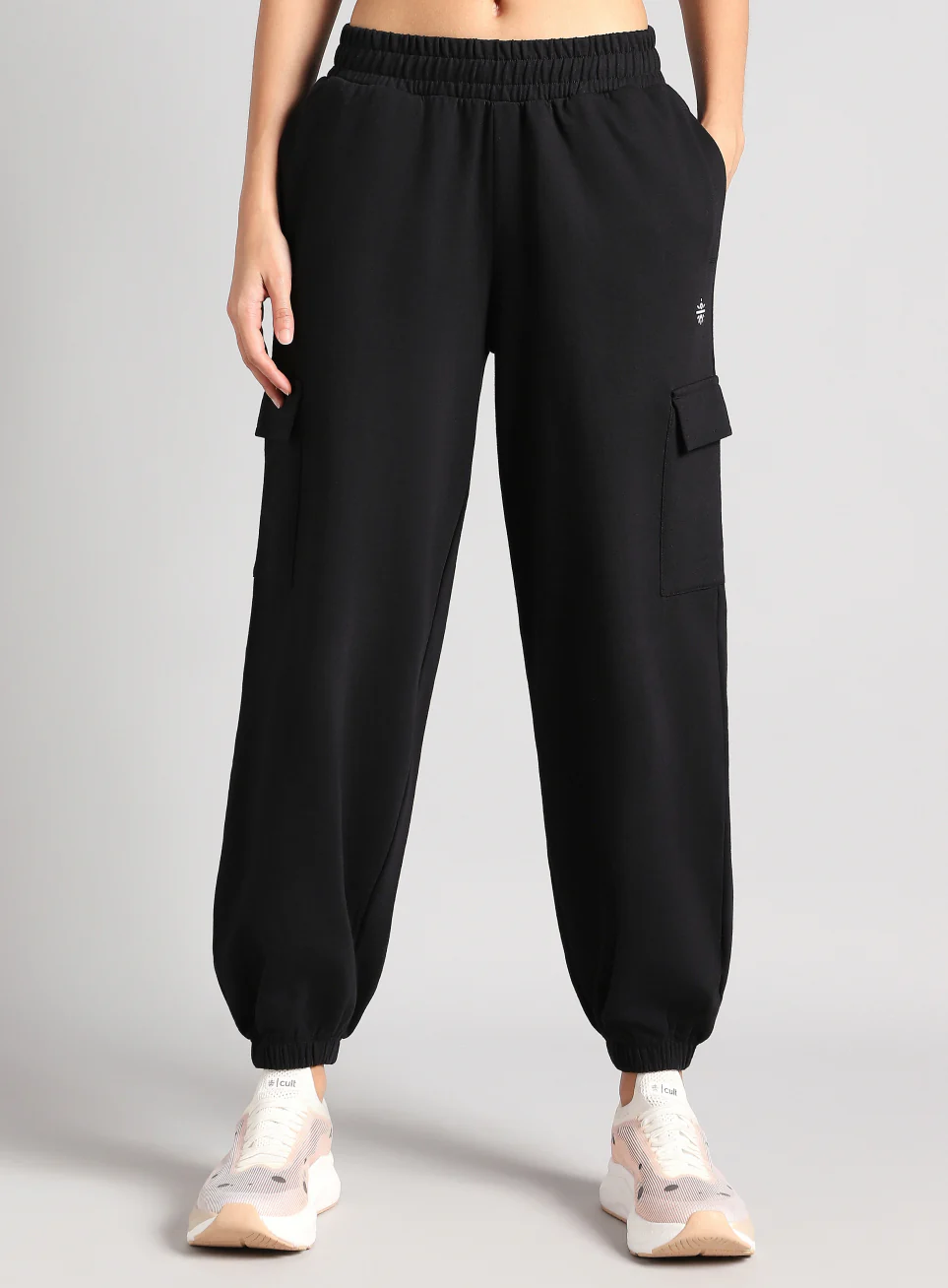 Women's Black Beyond Play Cargo Joggers - Image 4