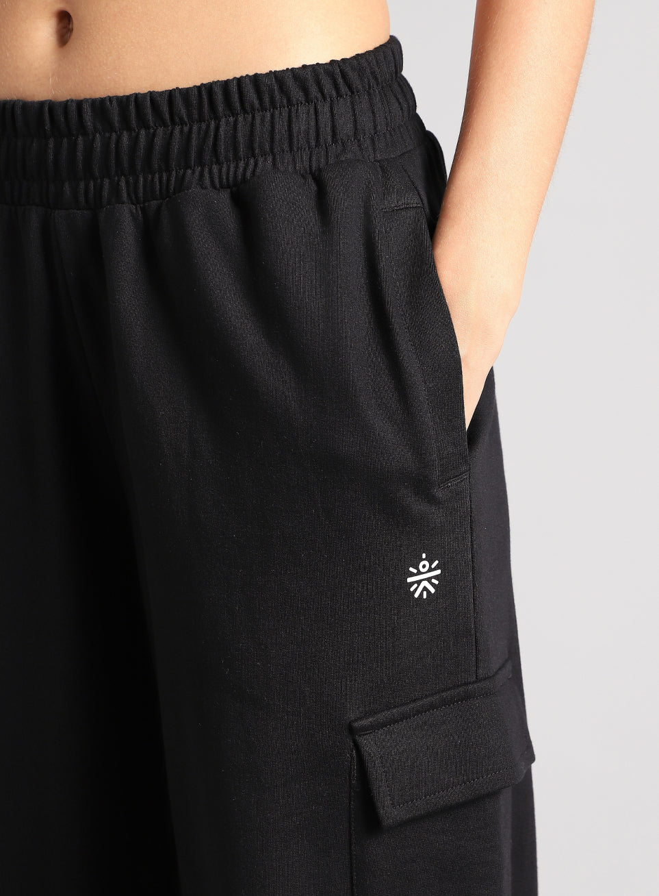 Women's Black Beyond Play Cargo Joggers - Image 7