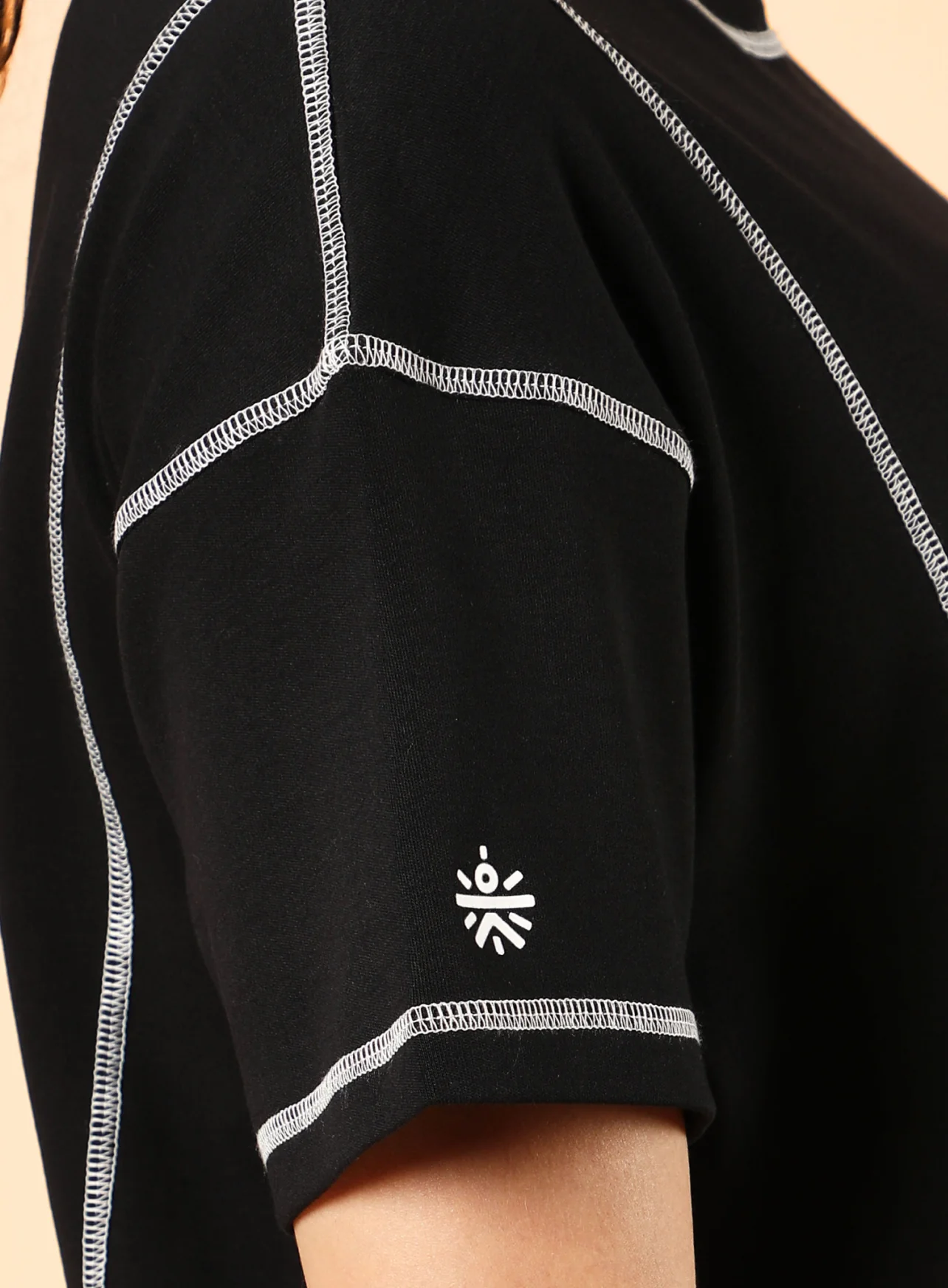 Women's Black Community Sports Relaxed fit T-shirt - Image 8