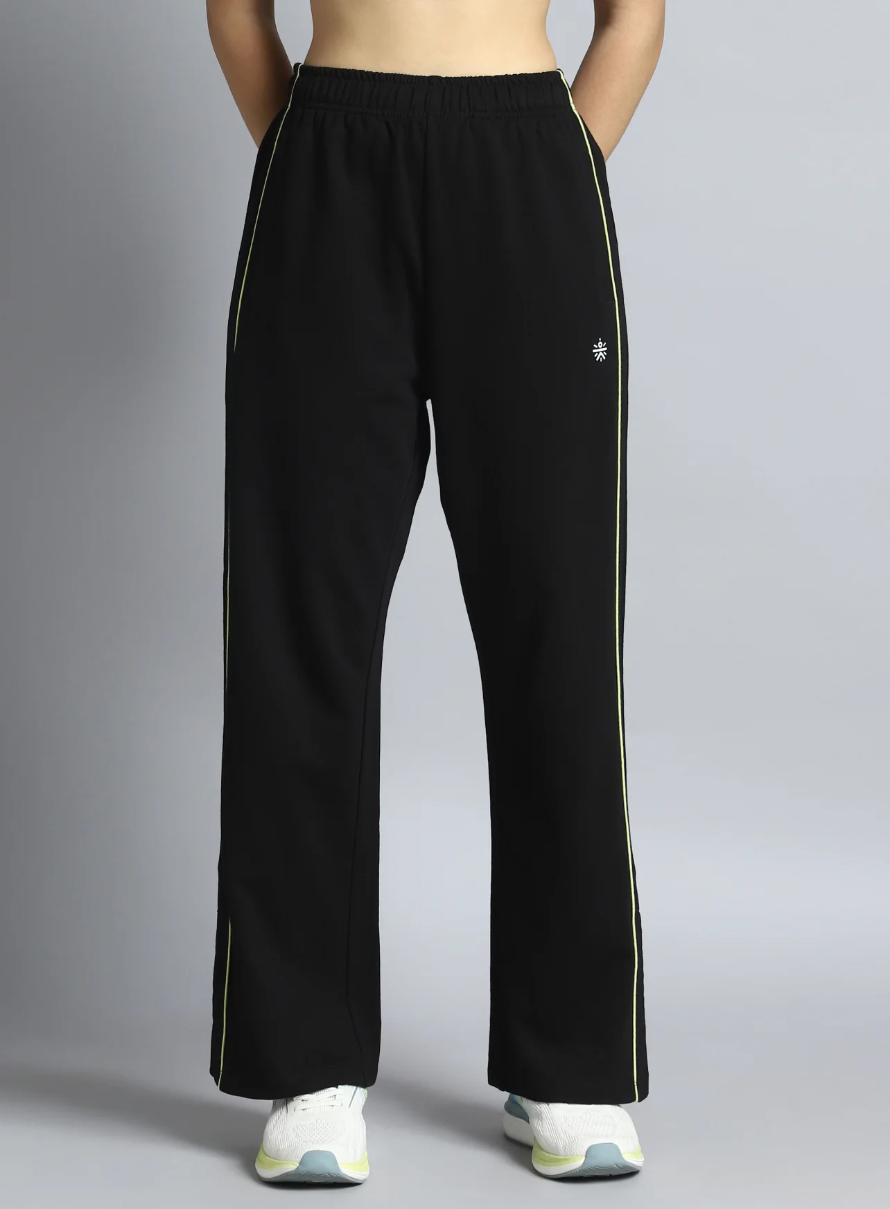 Women's Black Community Straight Trackpants - Image 11