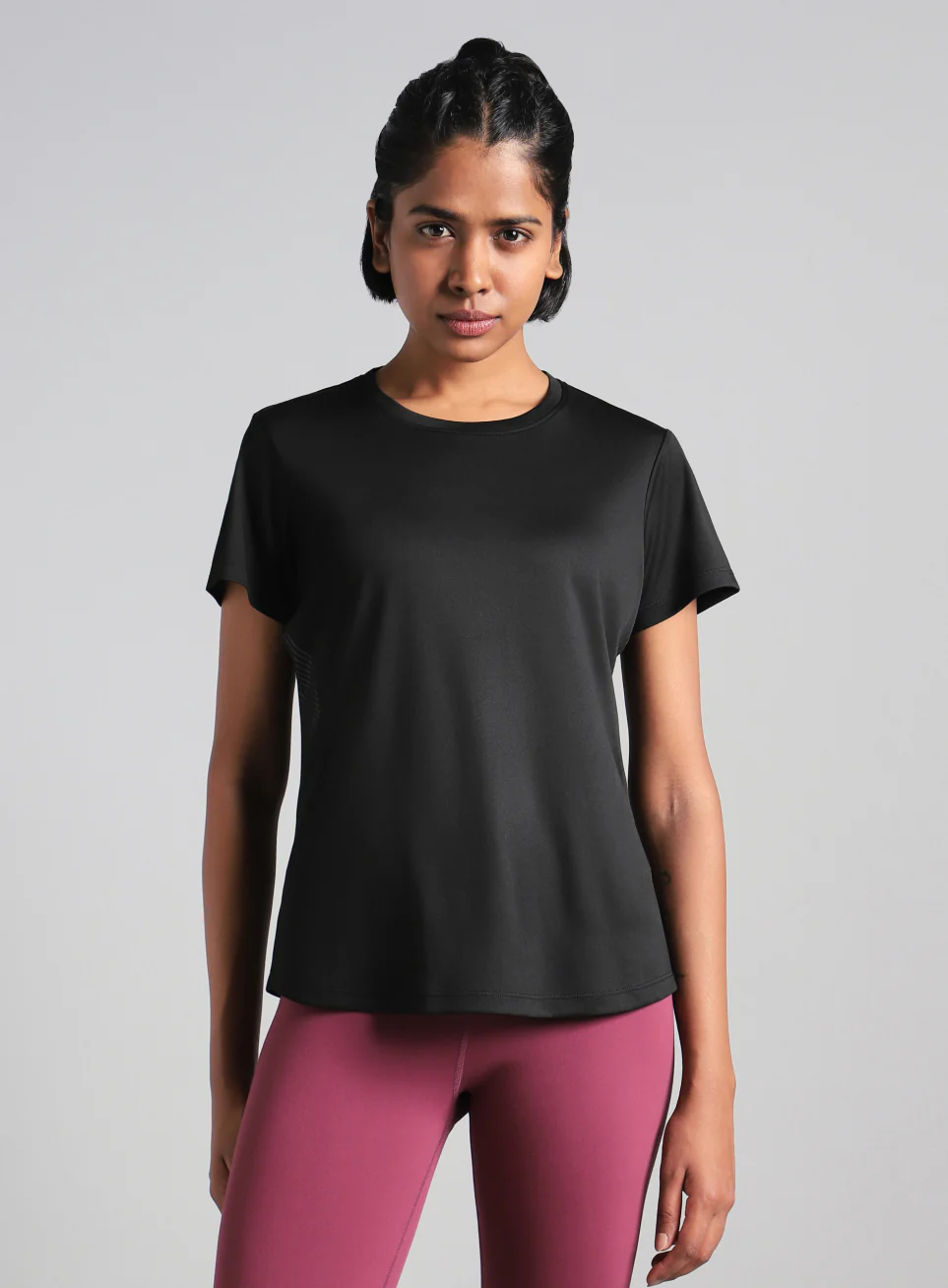 Women's Black Contour Print T-shirt - Image 4