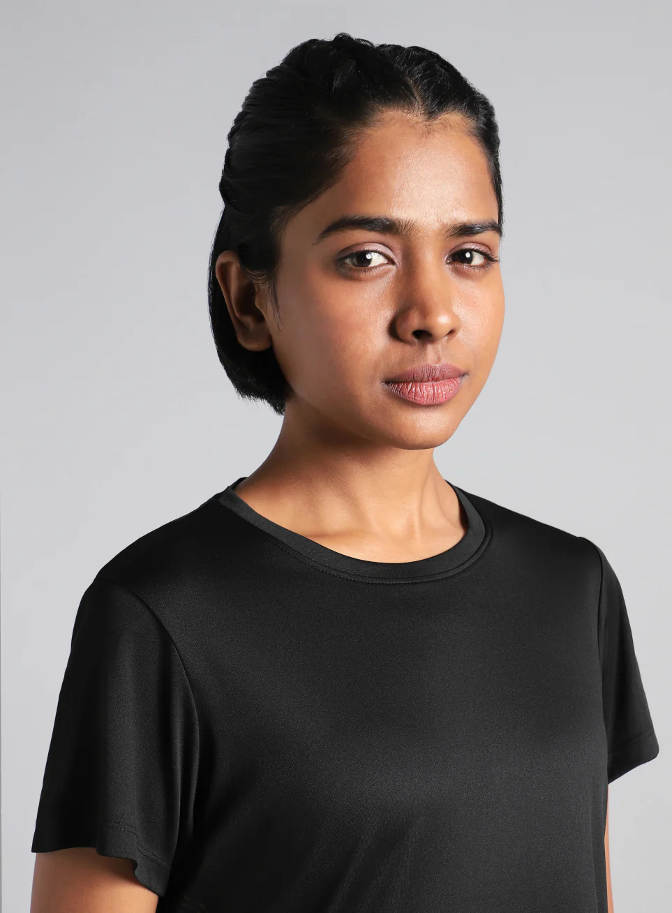 Women's Black Contour Print T-shirt - Image 7