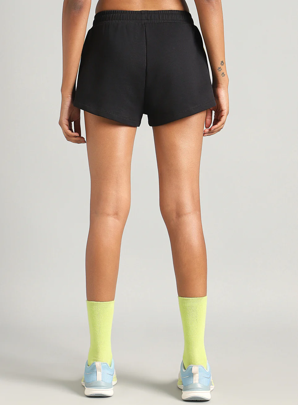 Women's Black Contrast Play Shorts - Image 6
