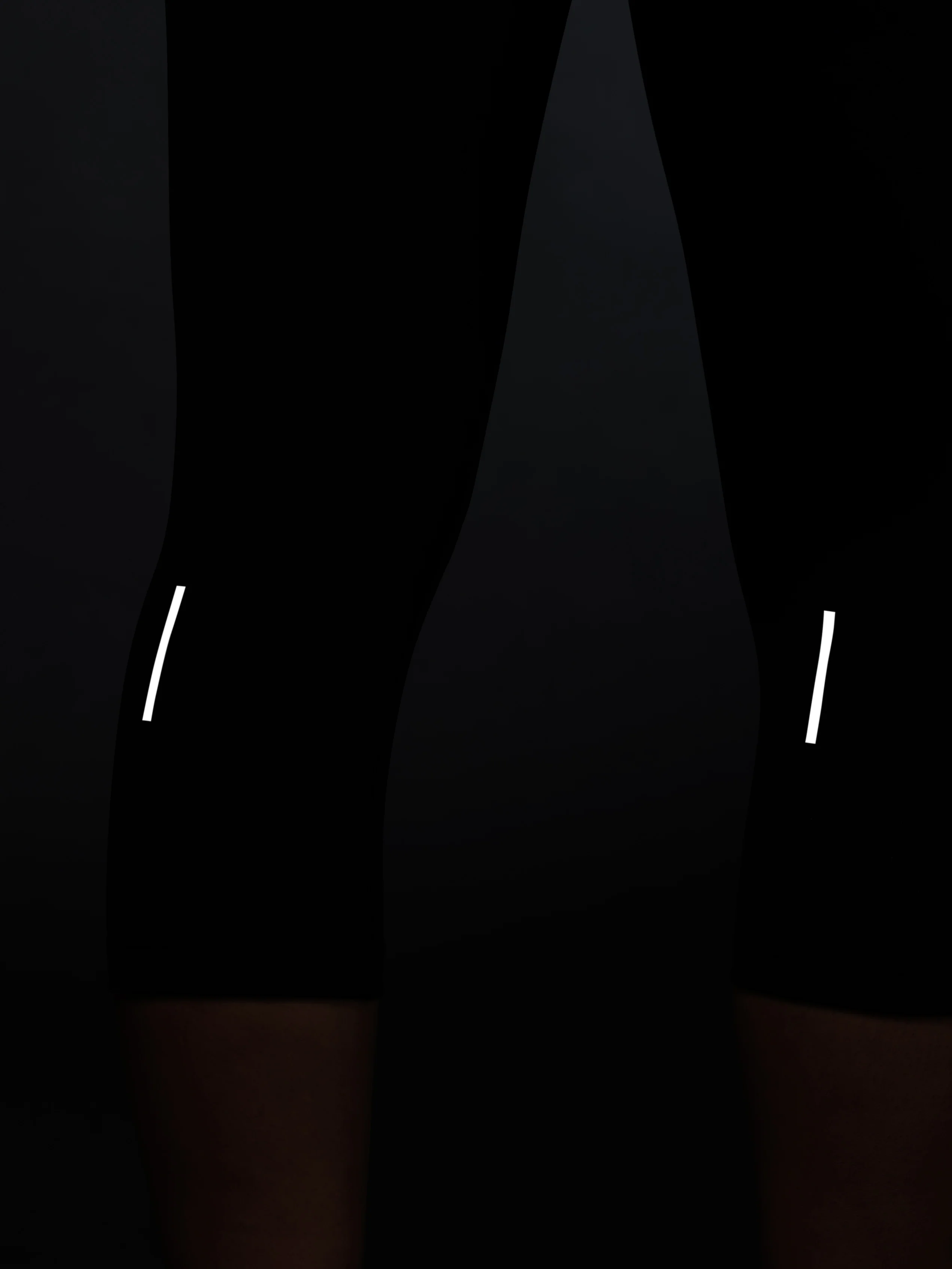 Women's Black Cropped Performance COMFlex Tights - Image 9