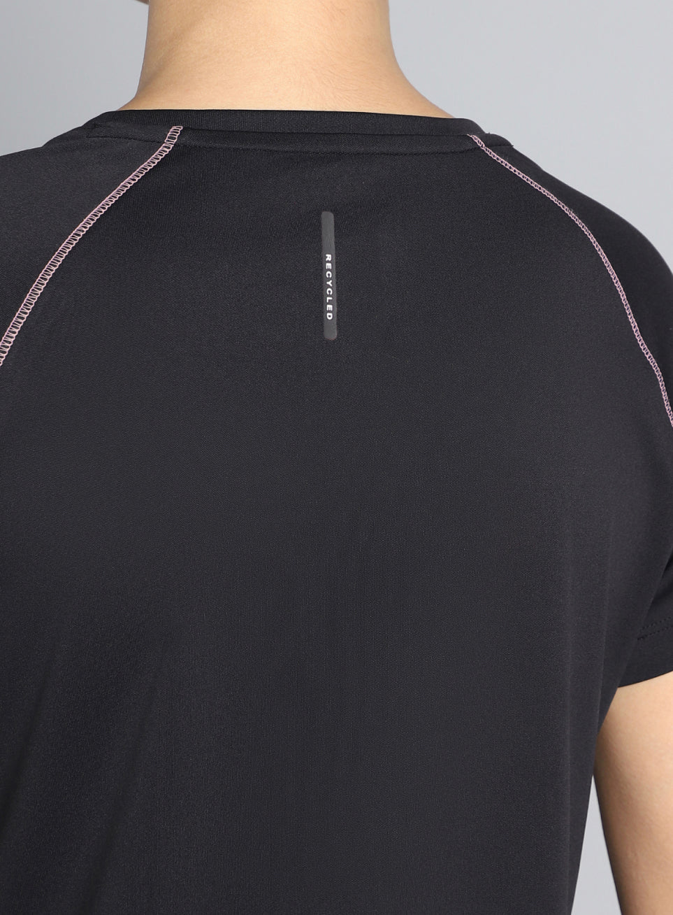 Women's Black Cult Branded Recycled Poly Performance T-shirt - Image 8