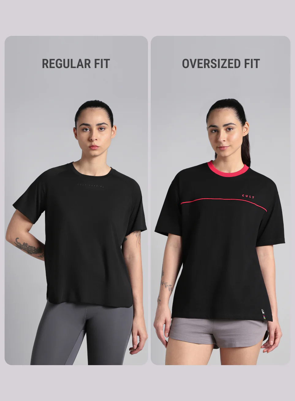 Women's Black Cult Classic Oversized Fit T-shirt - Image 9