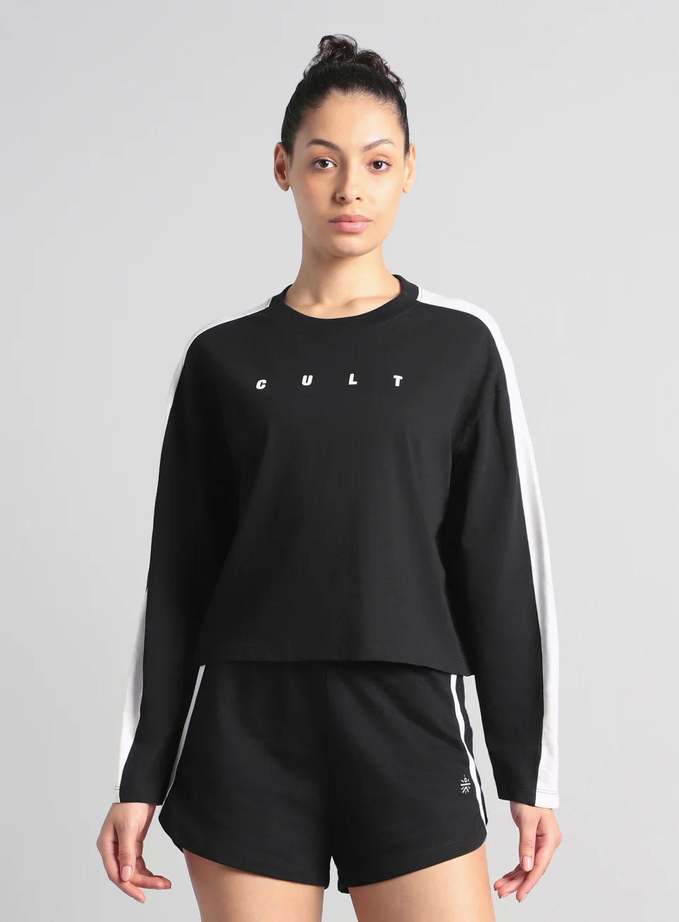 Women's Black Cult Sporty Full Sleeve T-shirt - Image 4