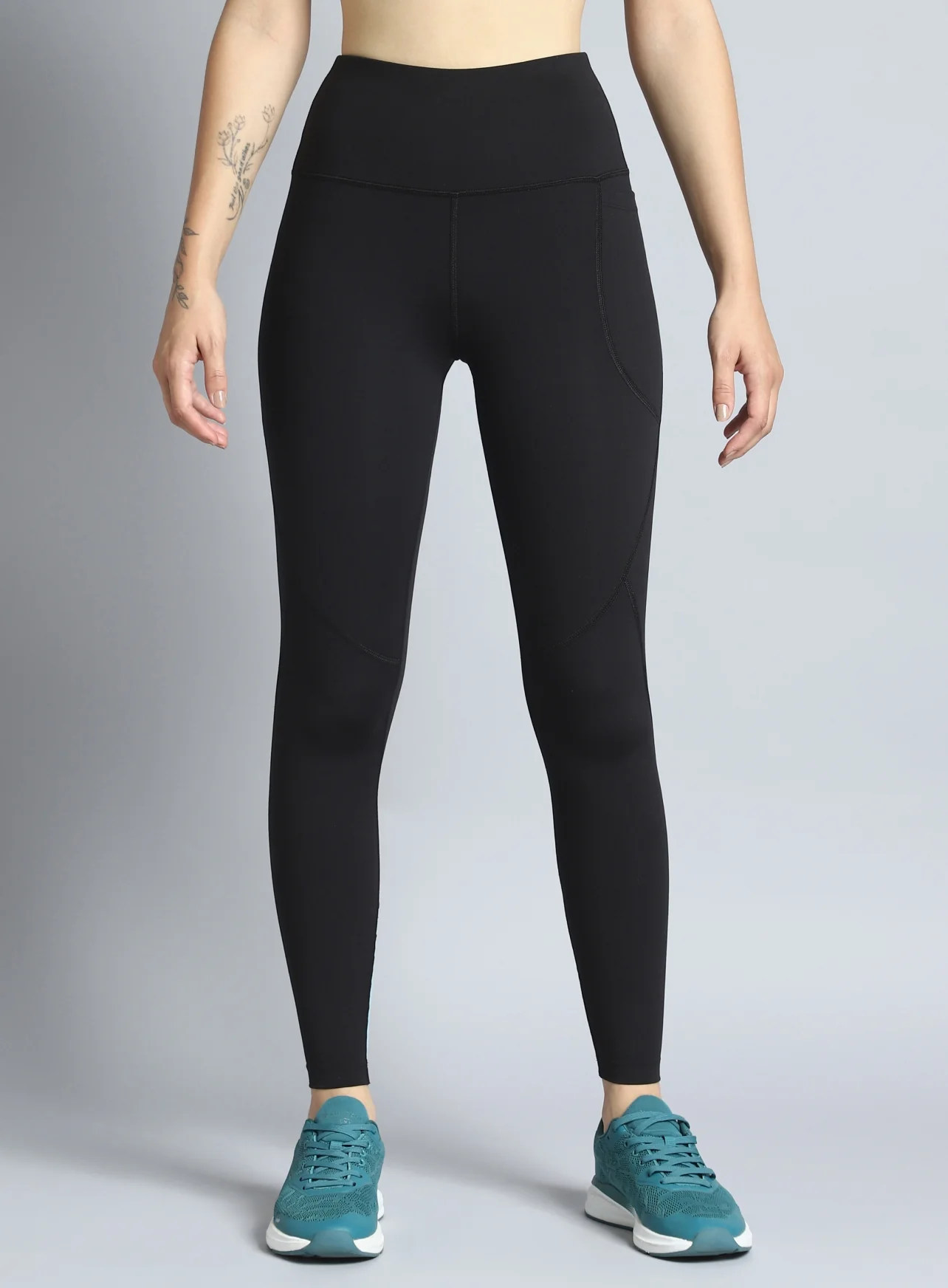 Women's Black Dance Flow Tights - Image 12