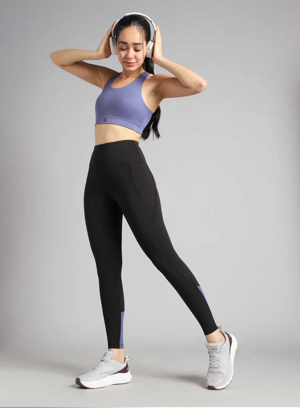 Women's Black Dance Flow Tights - Image 2