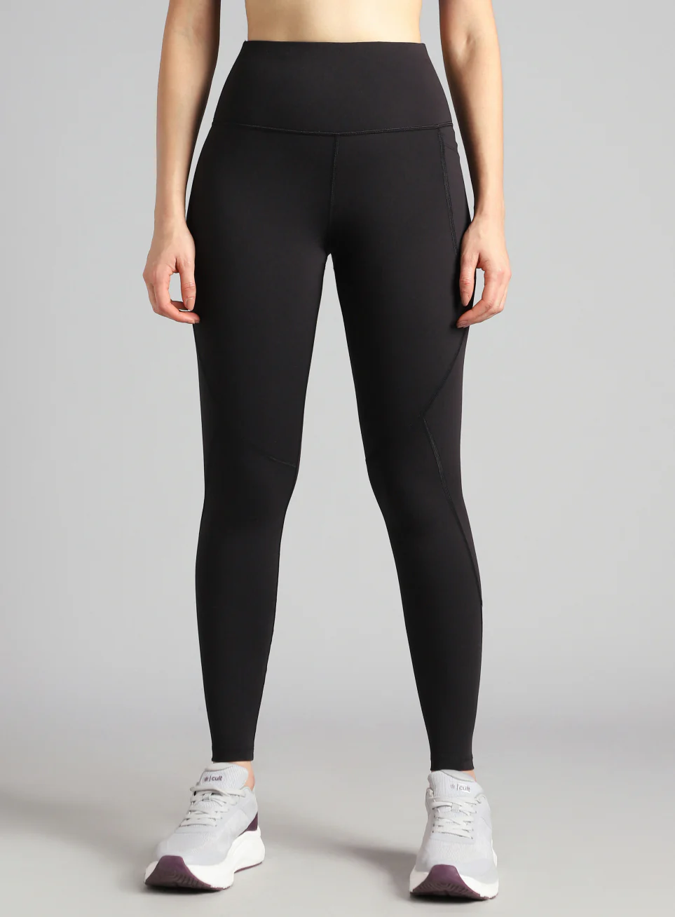 Women's Black Dance Flow Tights - Image 4